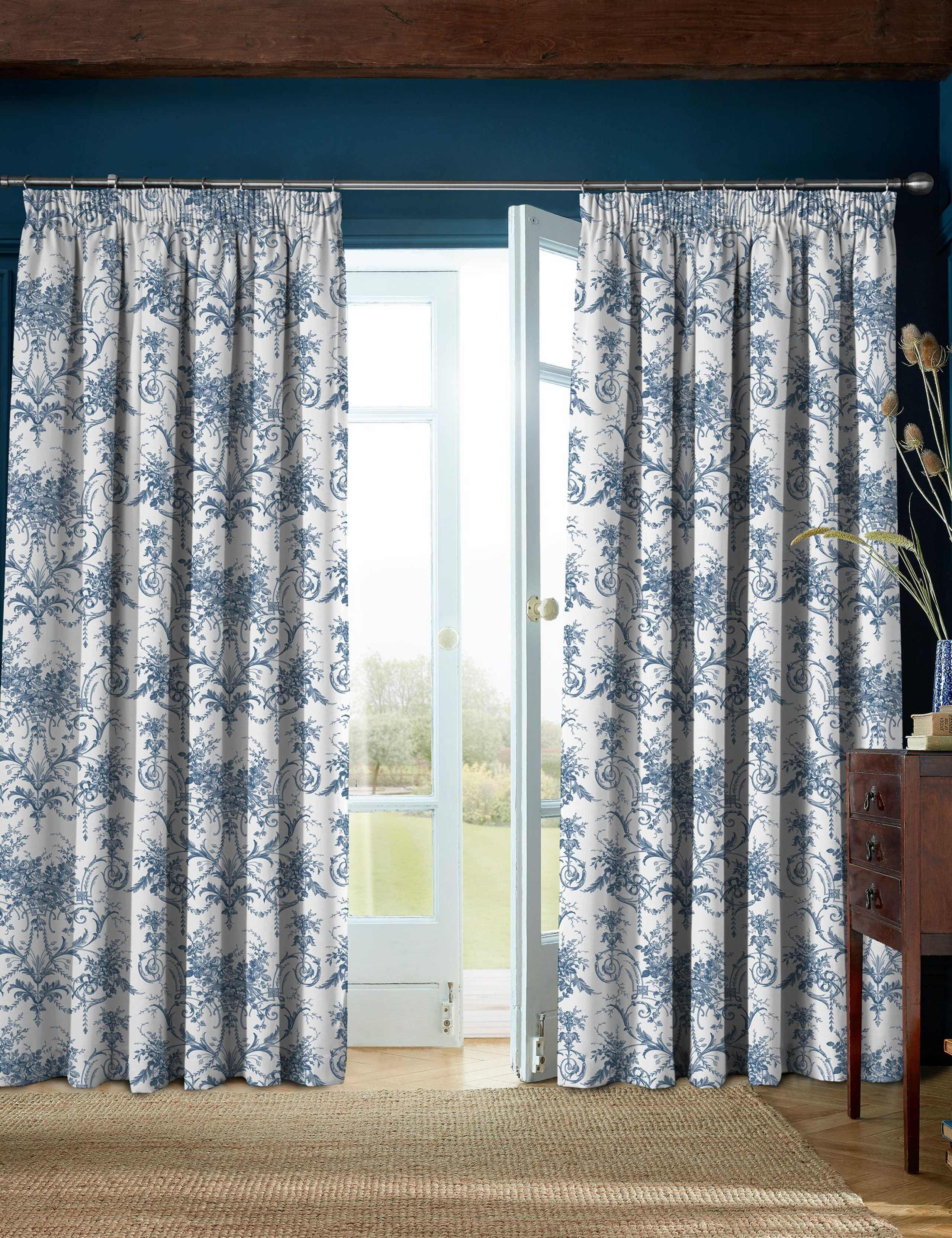 Tuileries Pure Cotton Pencil Pleat Blackout Curtains