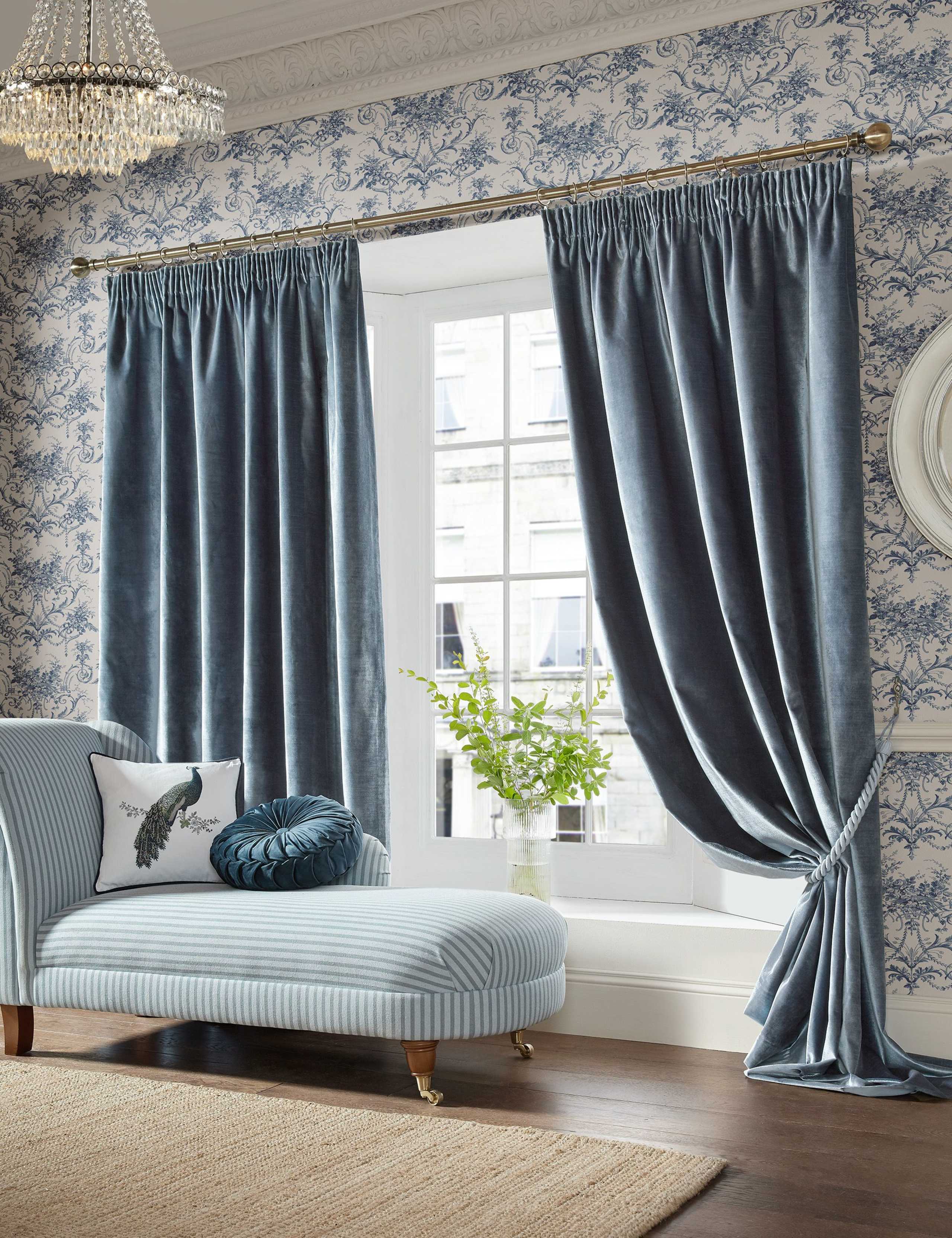 Loretta Pencil Pleat Curtains