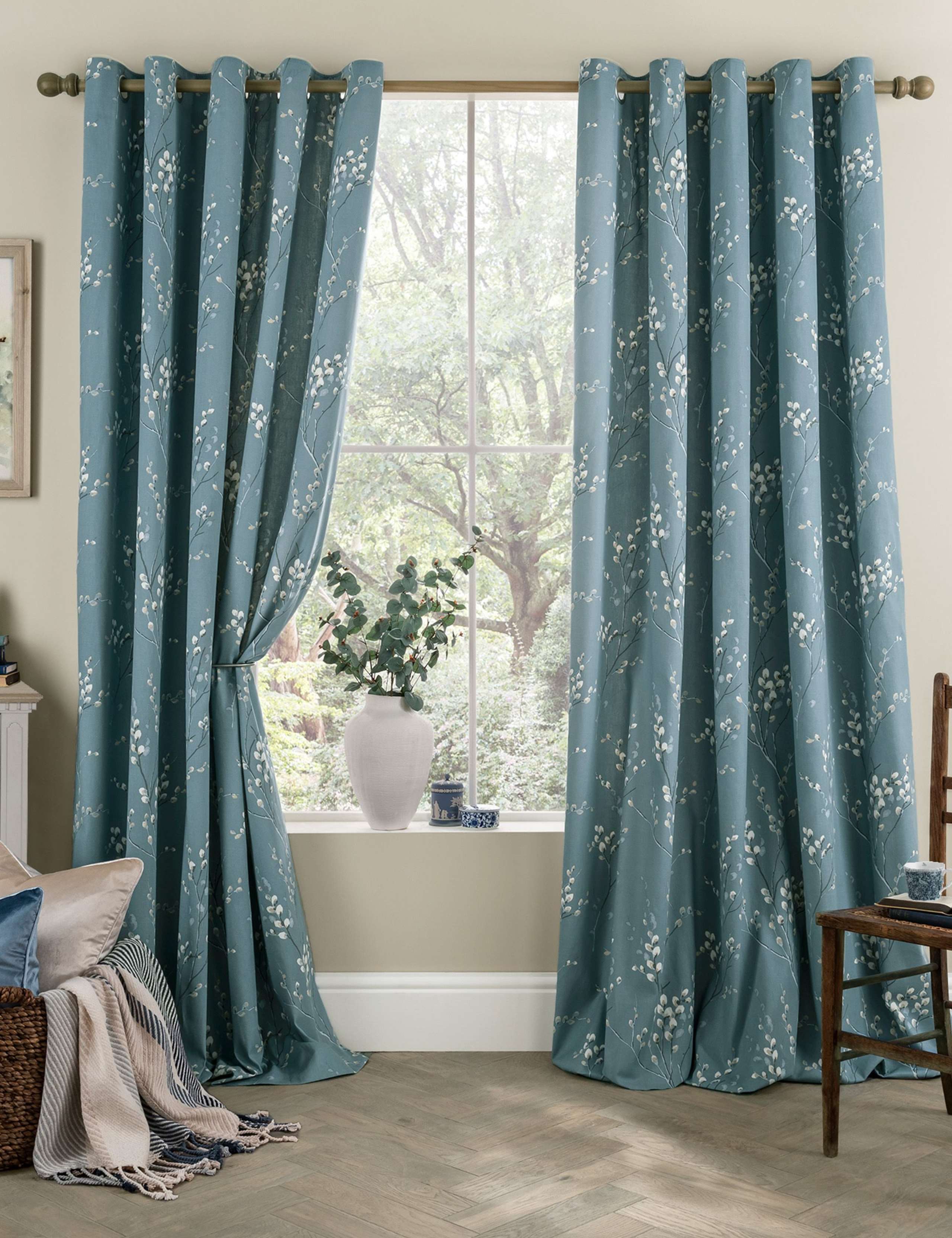 Pussy Willow Eyelet Curtains