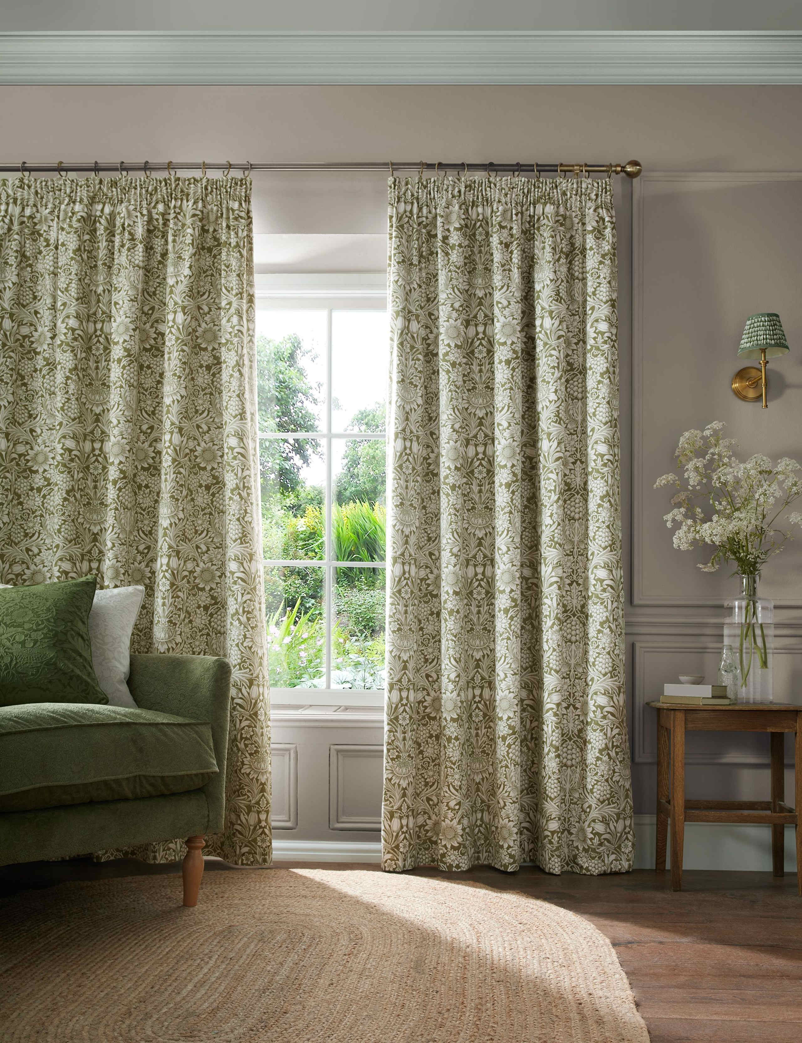 Sunflower Pencil Pleat Blackout Curtains