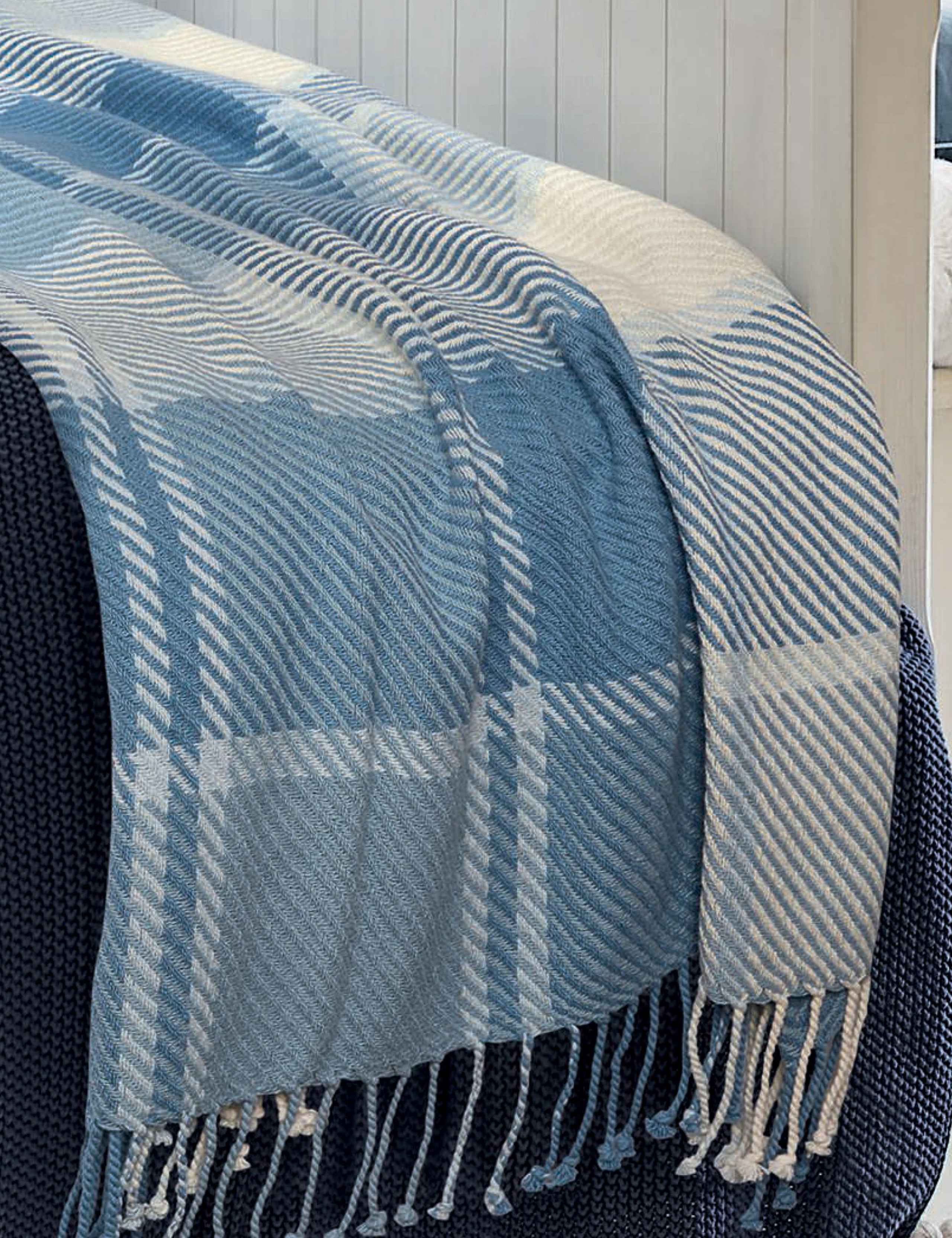 Pure Cotton Dylan Checked Throw