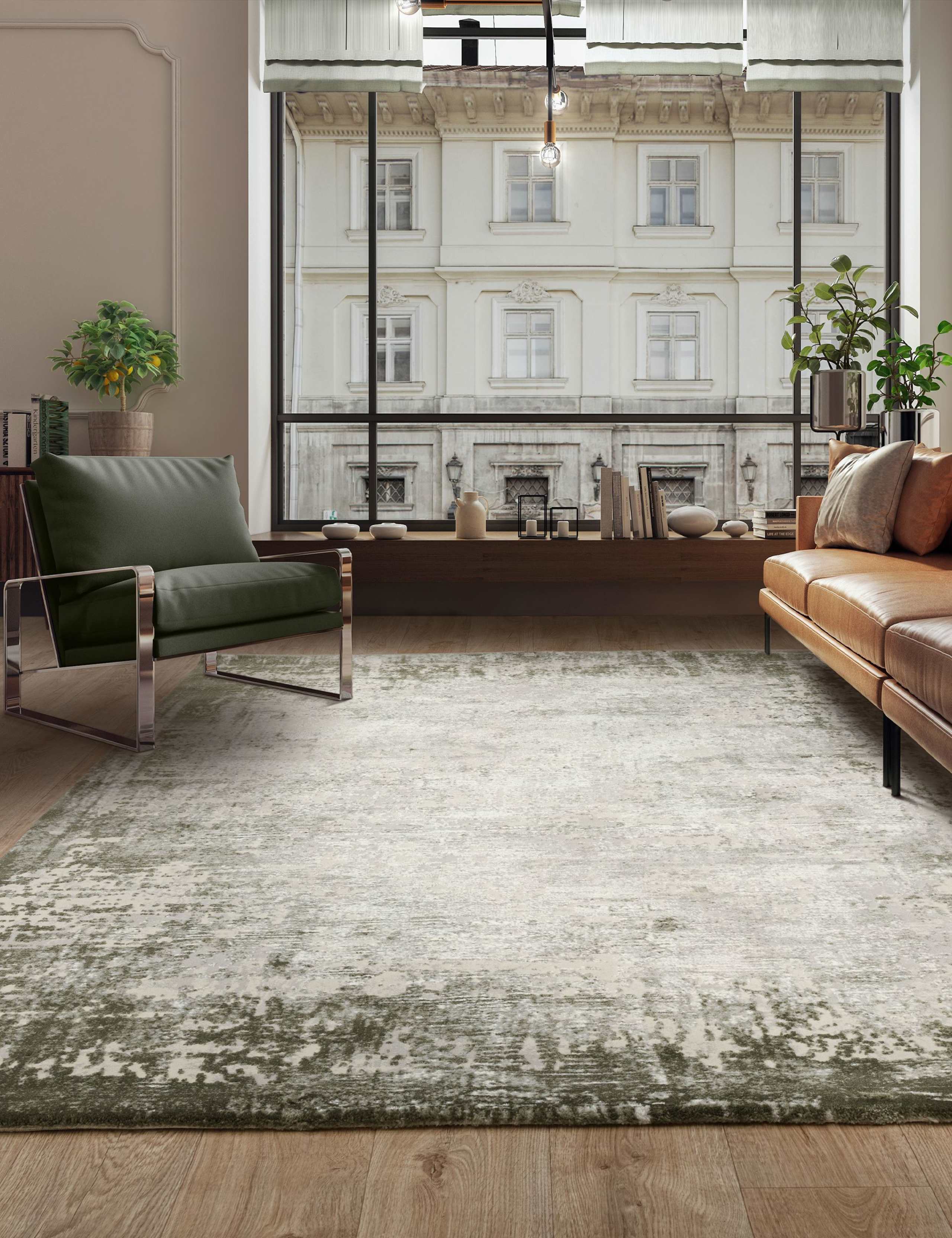 Kuza Border Woven Rug