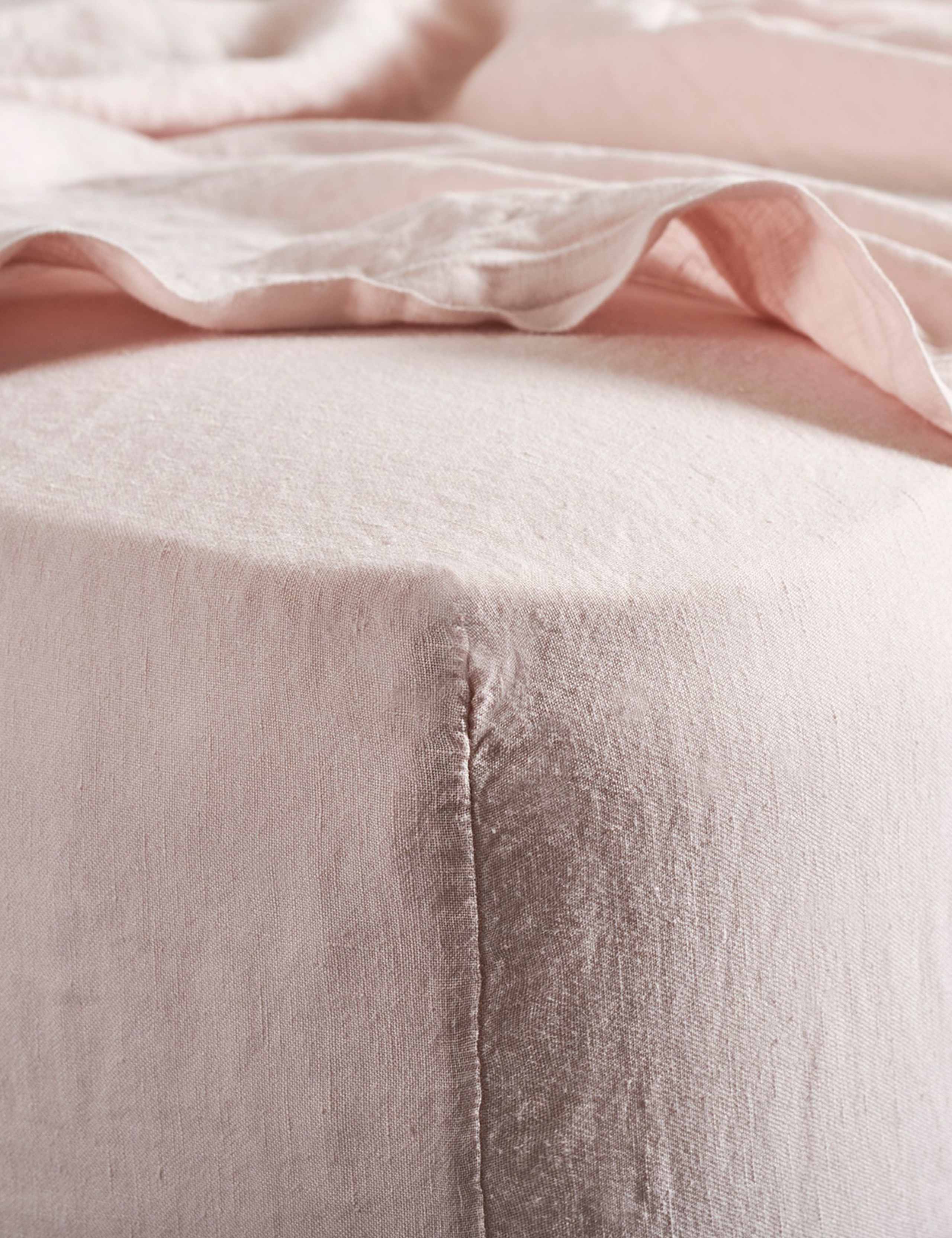 Pure Linen Washed Fitted Sheet