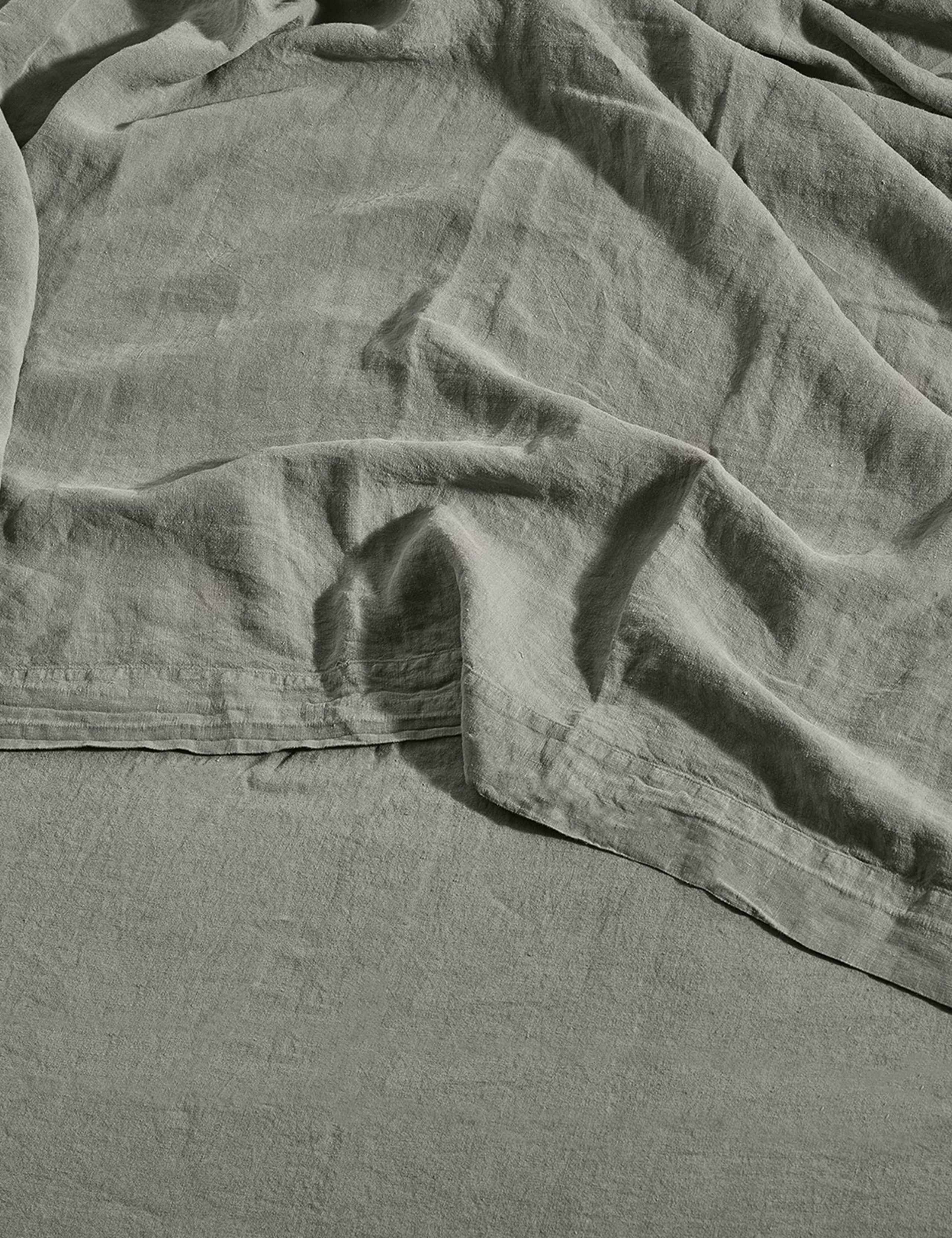 Pure Linen Washed Flat Sheet