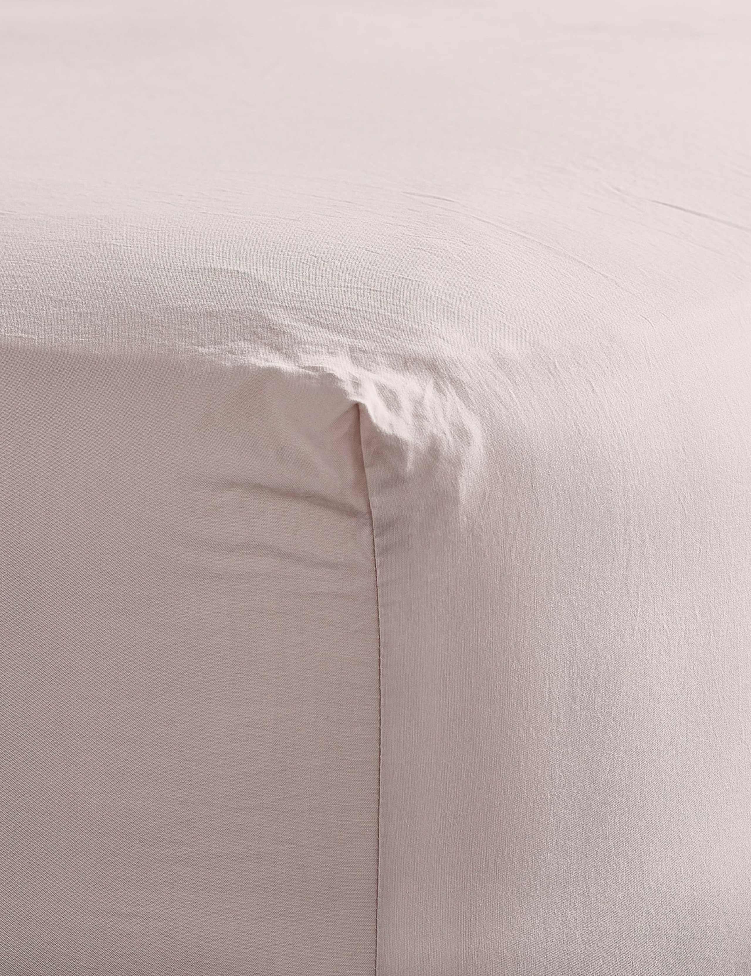 Washed Cotton Deep Fitted Sheet