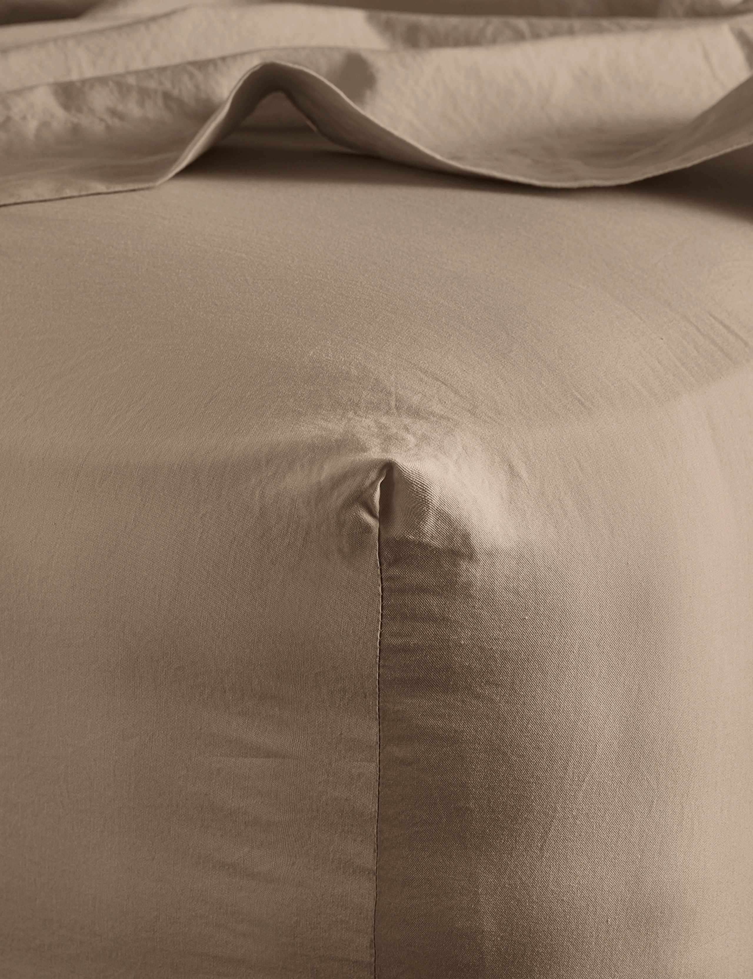 Pure Cotton 300 Thread Count Washed Deep Fitted Sheet