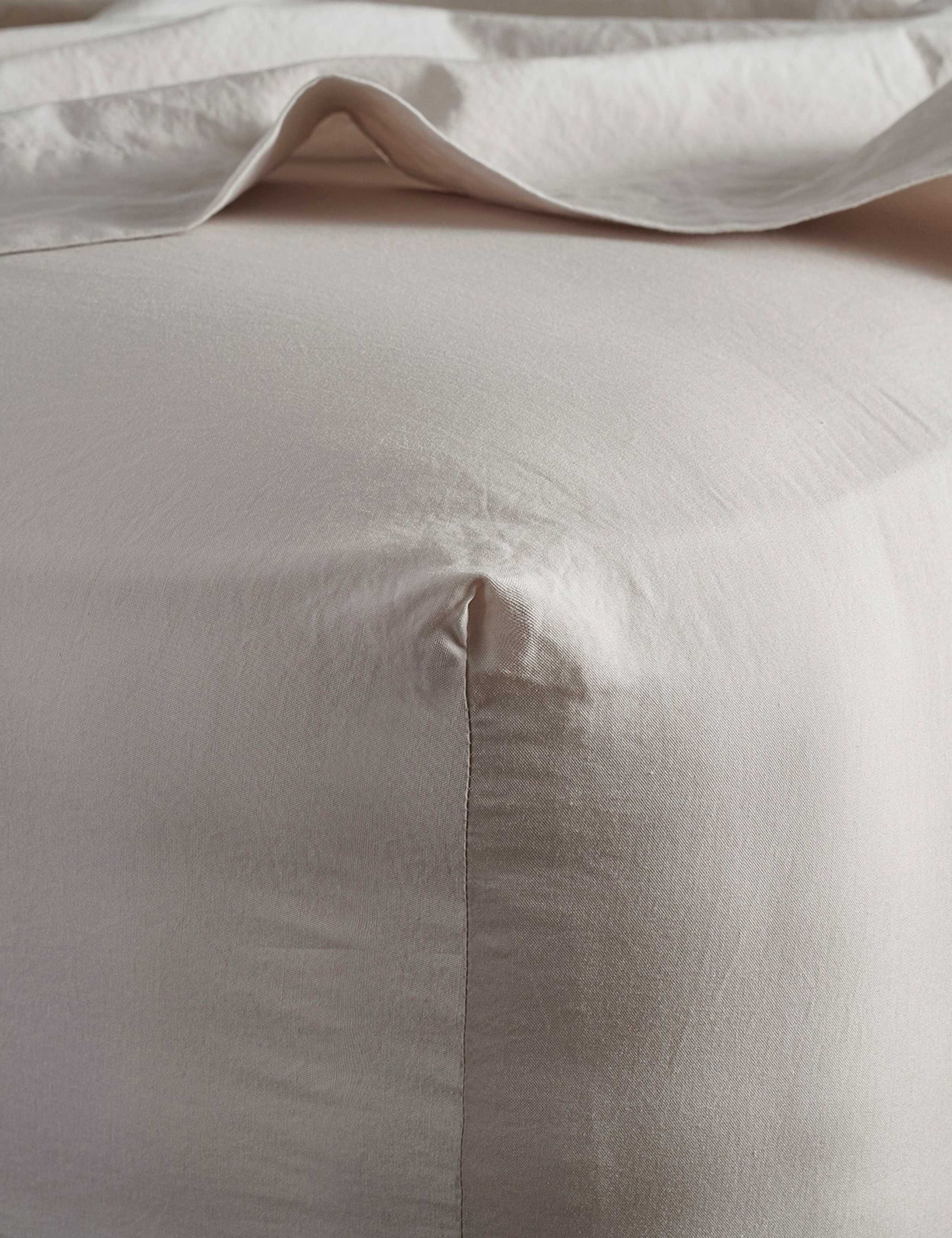 Pure Cotton Washed Fitted Sheet