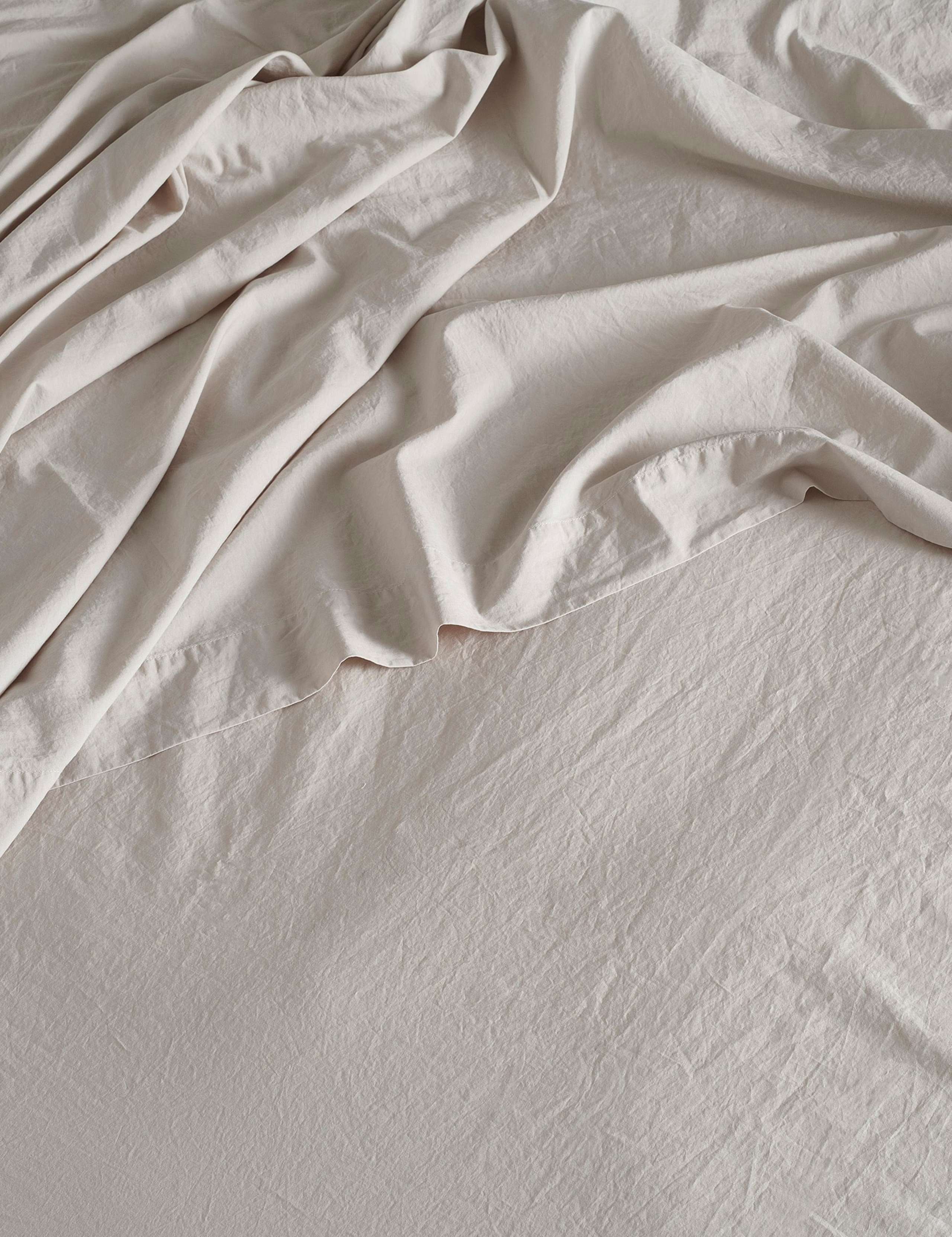 Washed Cotton 300 Thread Count Flat Sheet