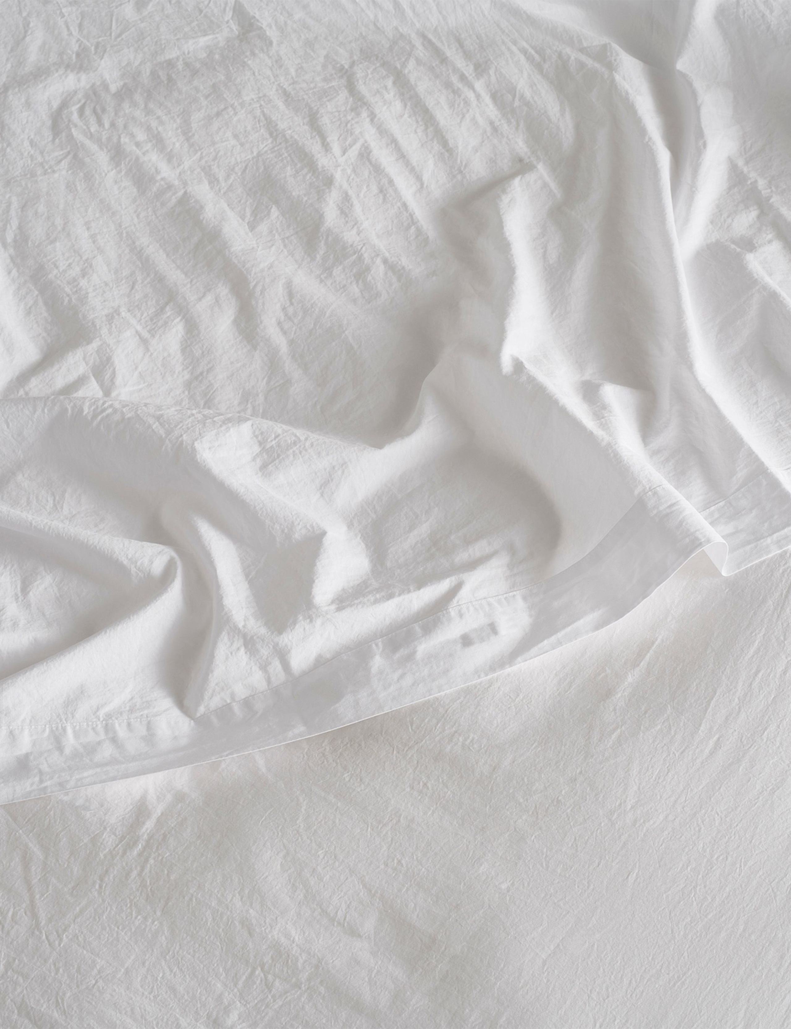 Washed Cotton 300 Thread Count Flat Sheet