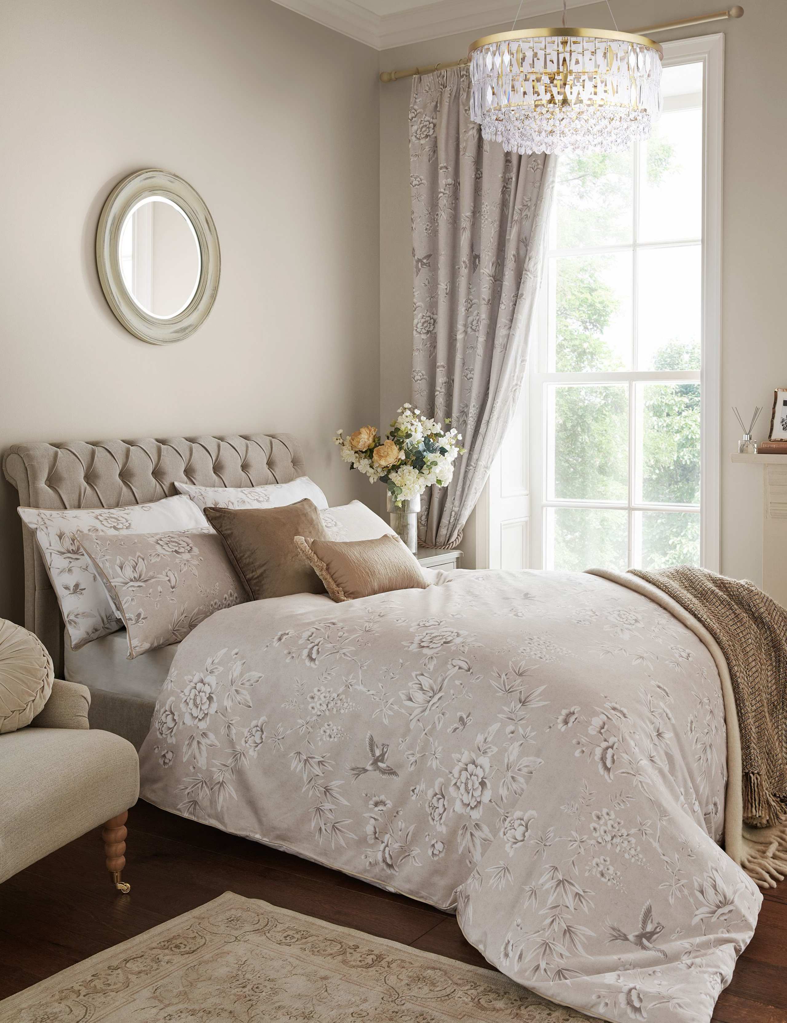 Pure Cotton Rowsham Garden Bedding Set