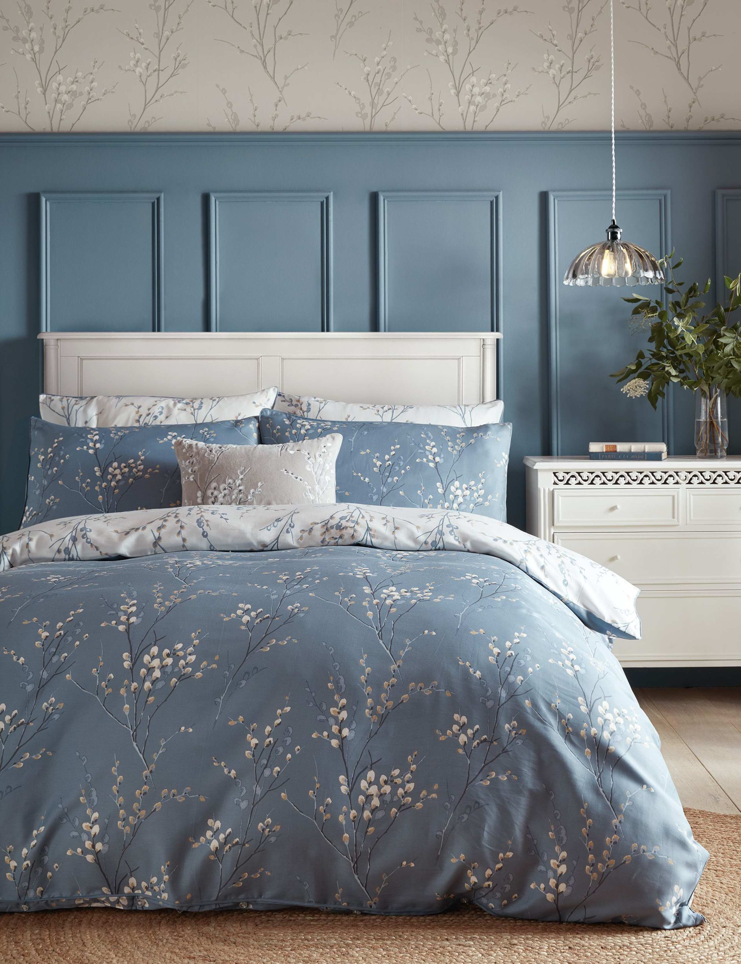 Pure Cotton Sateen Pussy Willow Bedding Set