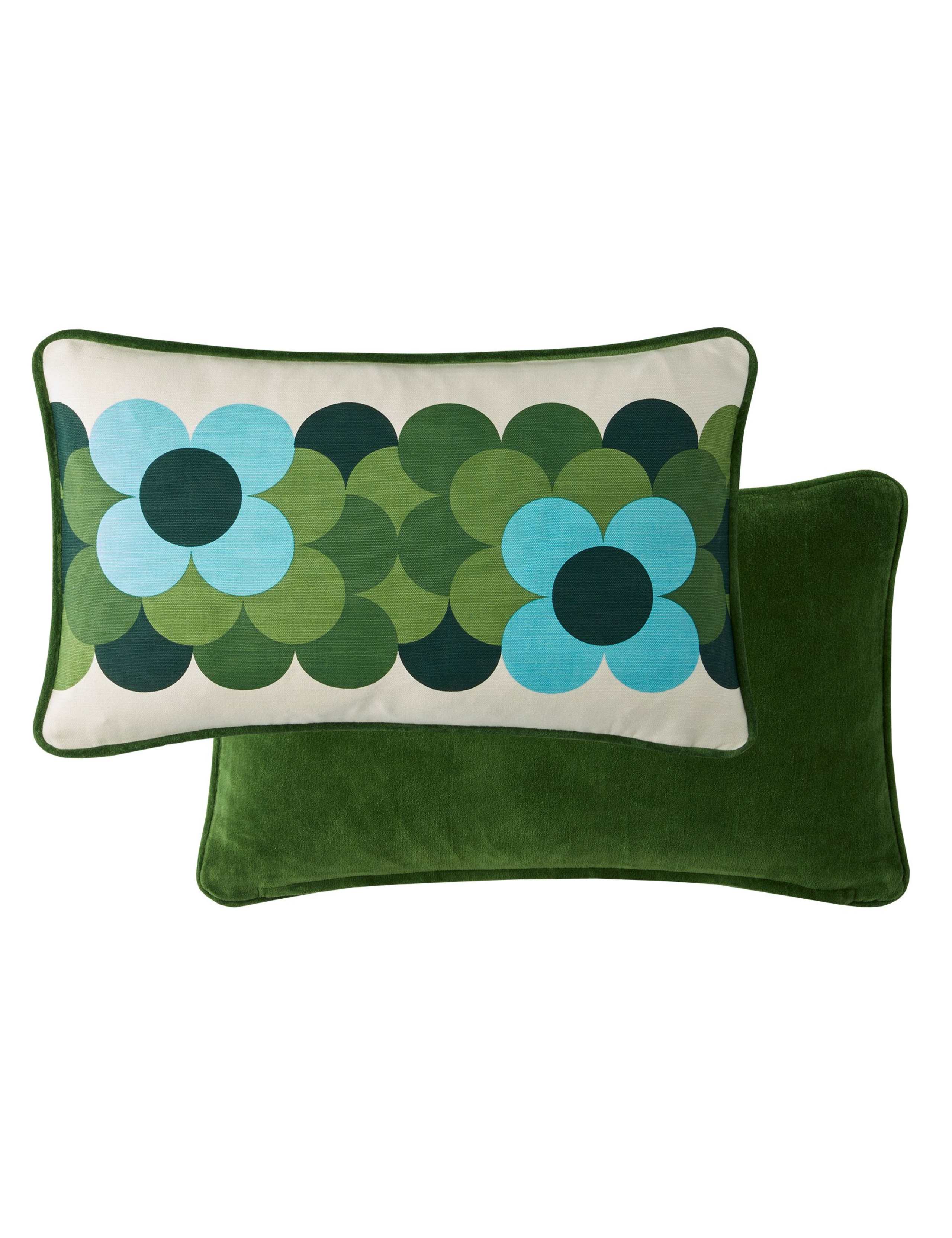 Pure Cotton Retro Flower Stripe Cushion
