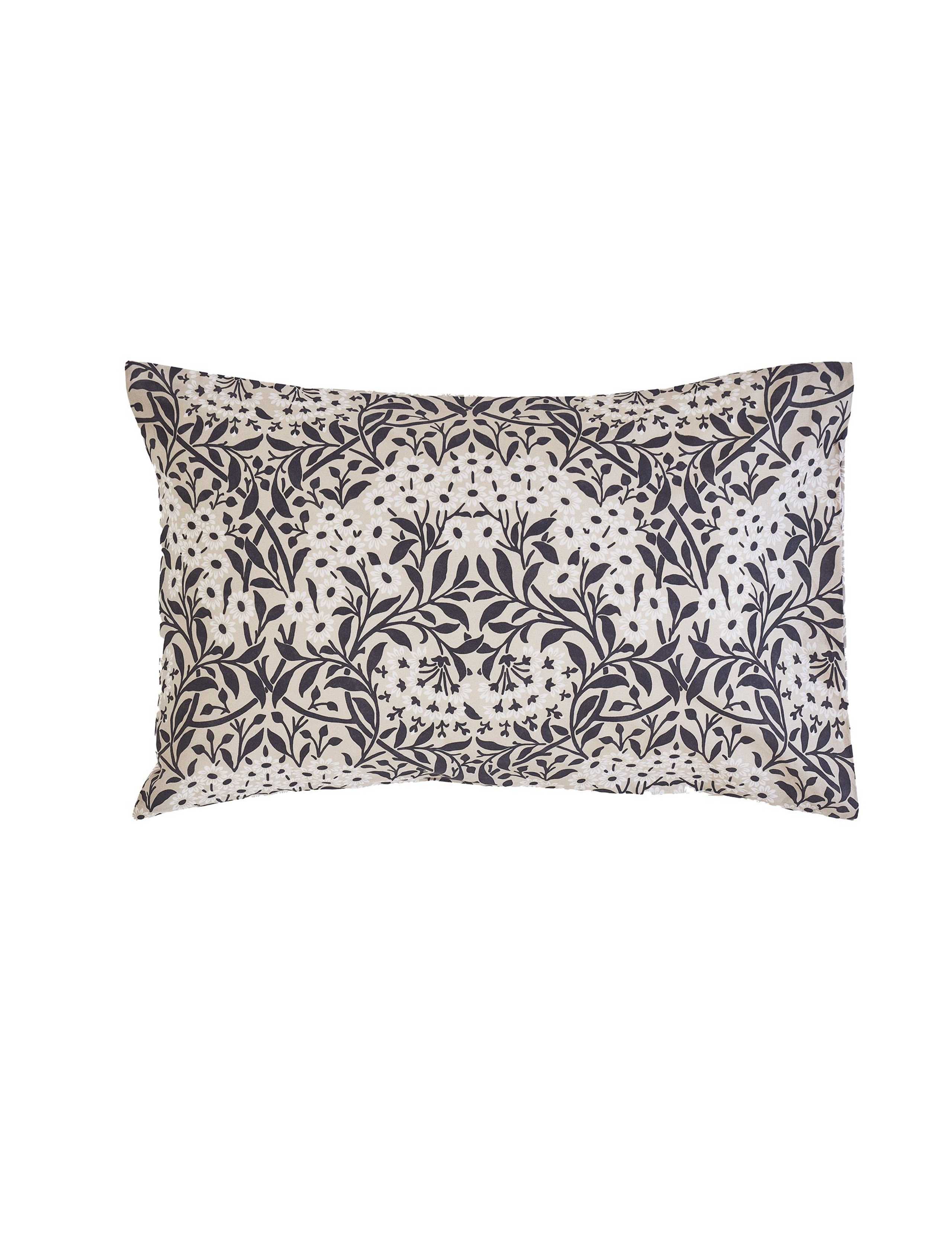 Set of 2 Pure Cotton Michaelmas Daisy Pillowcases