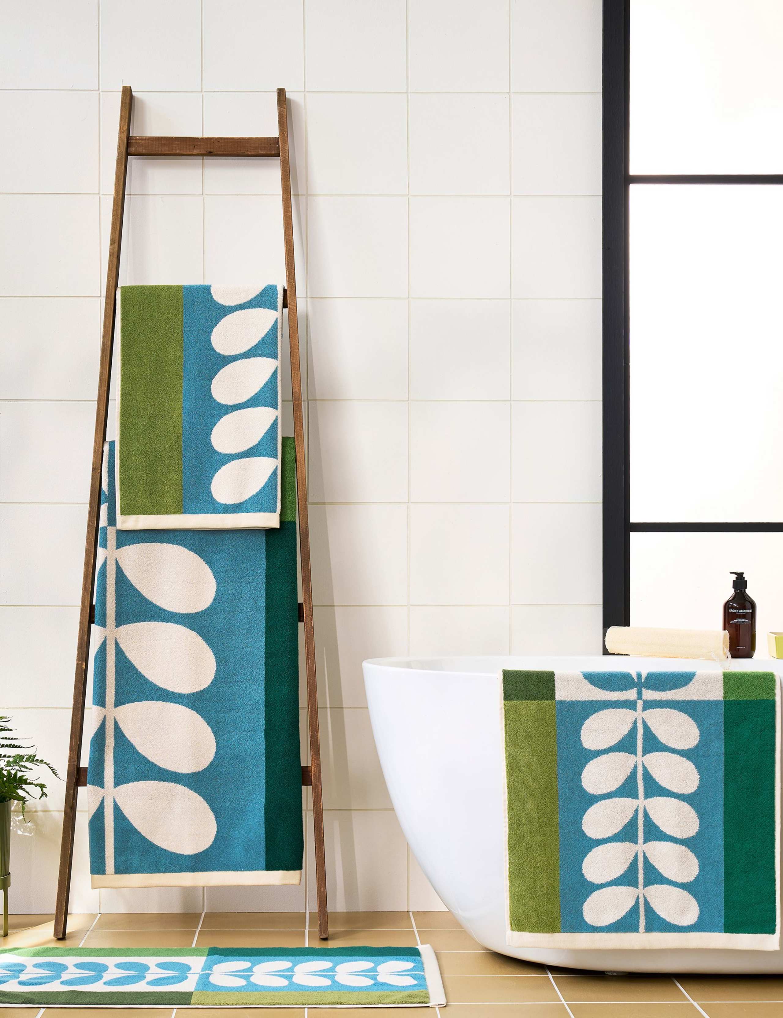Pure Cotton Stem Check Towel