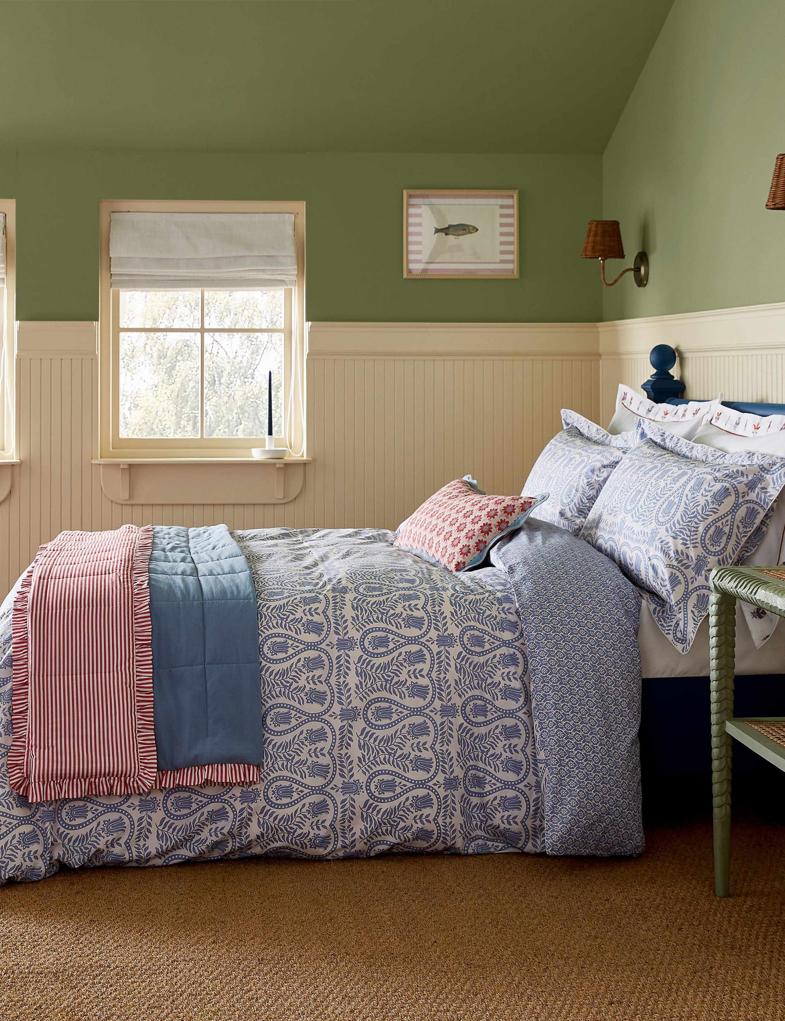 Pure Cotton Wandering Indienne Bedding Set