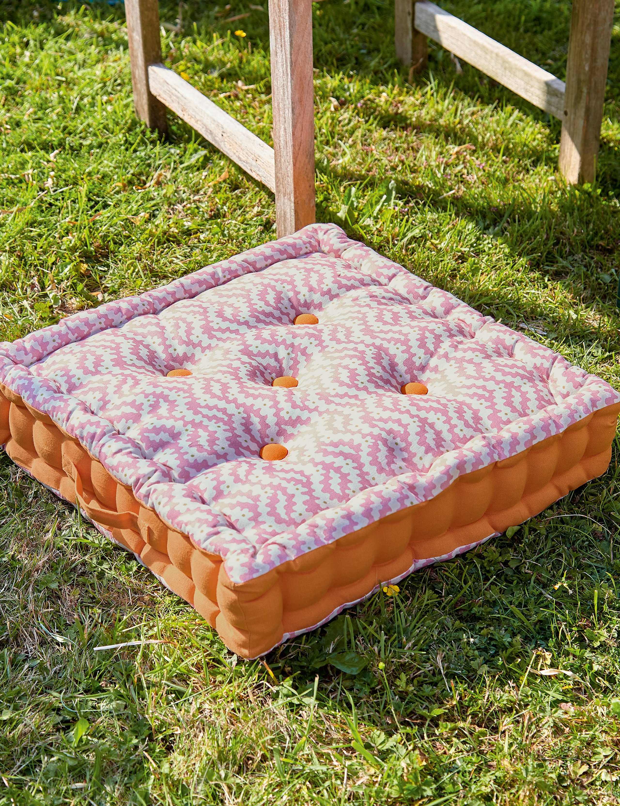 Pure Cotton Patterned Outdoor Cushion