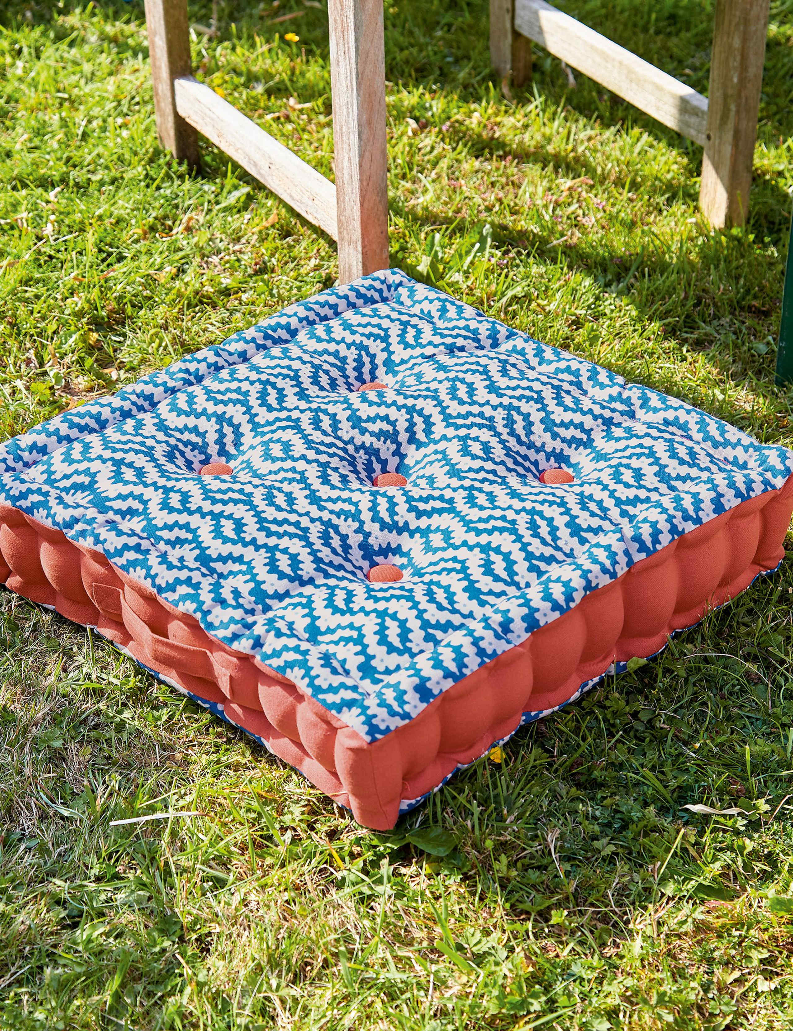 Pure Cotton Patterned Outdoor Cushion