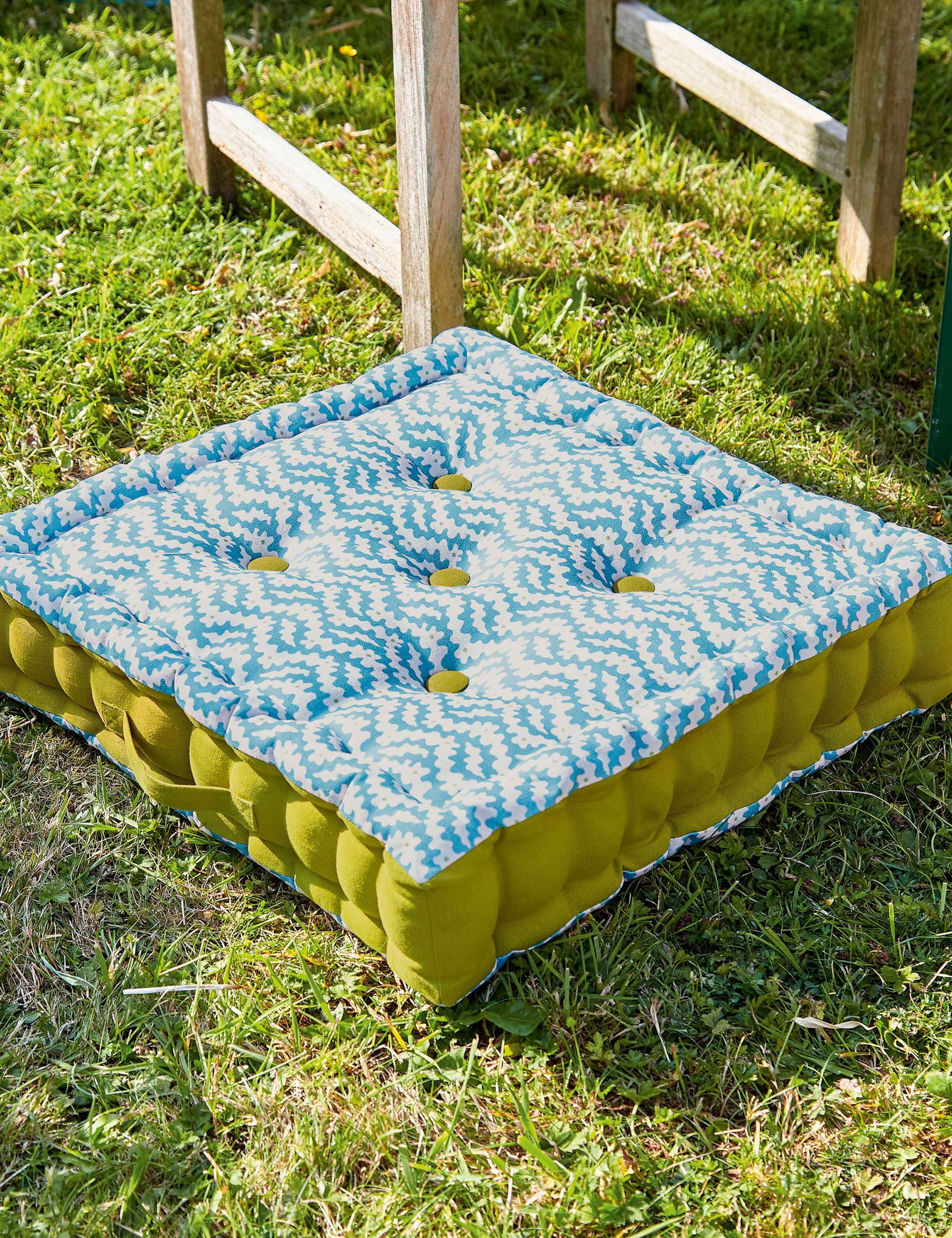 Pure Cotton Patterned Outdoor Cushion