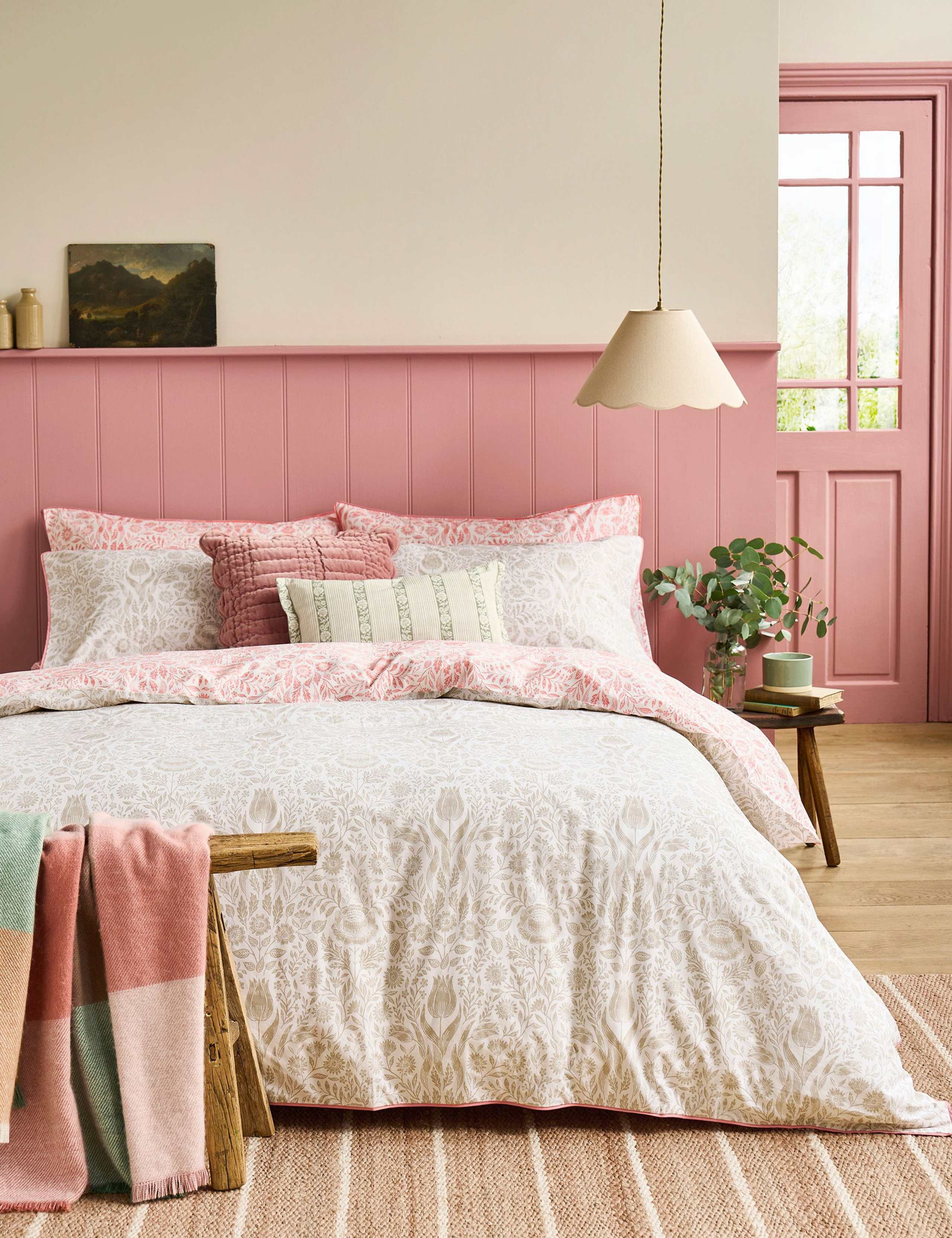 Ashstead Damask Pure Cotton Bedding Set