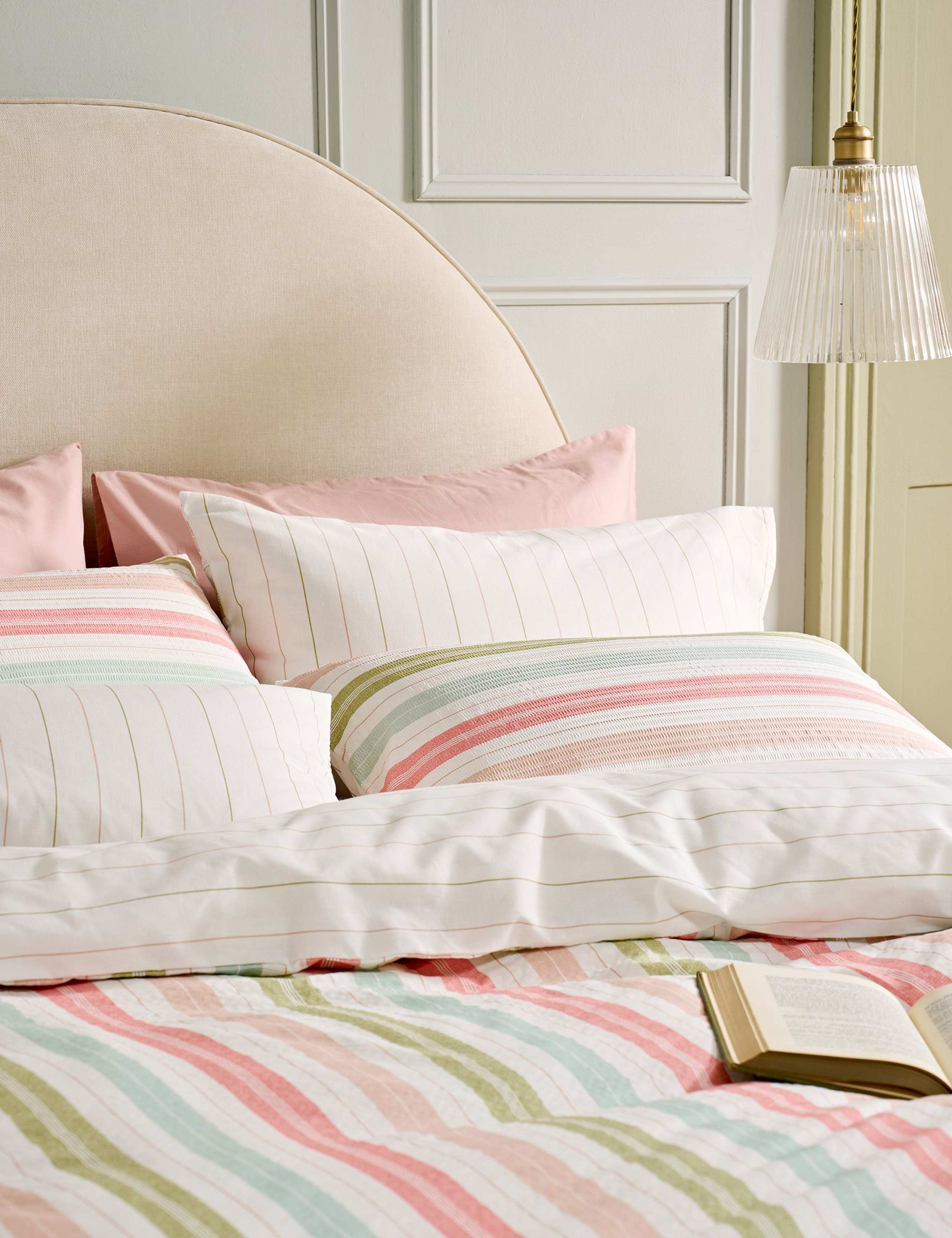 Set of 2 Sophie Stripe Pure Cotton Pillowcases