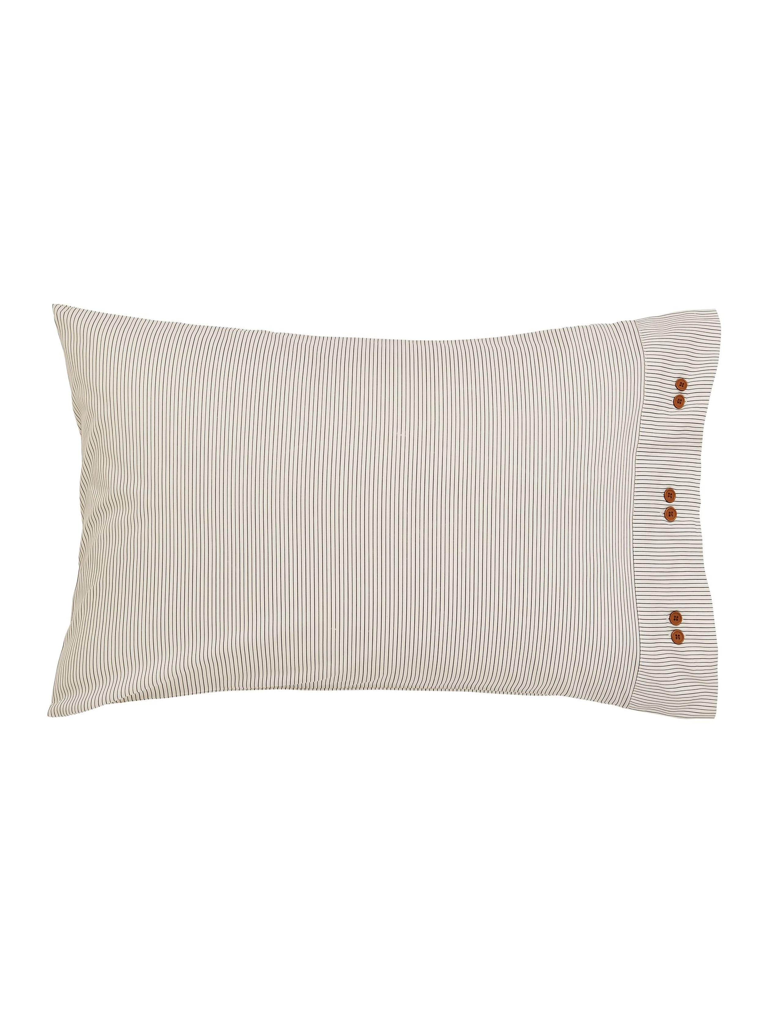 2 Pack Pure Cotton Alba Striped Pillowcases