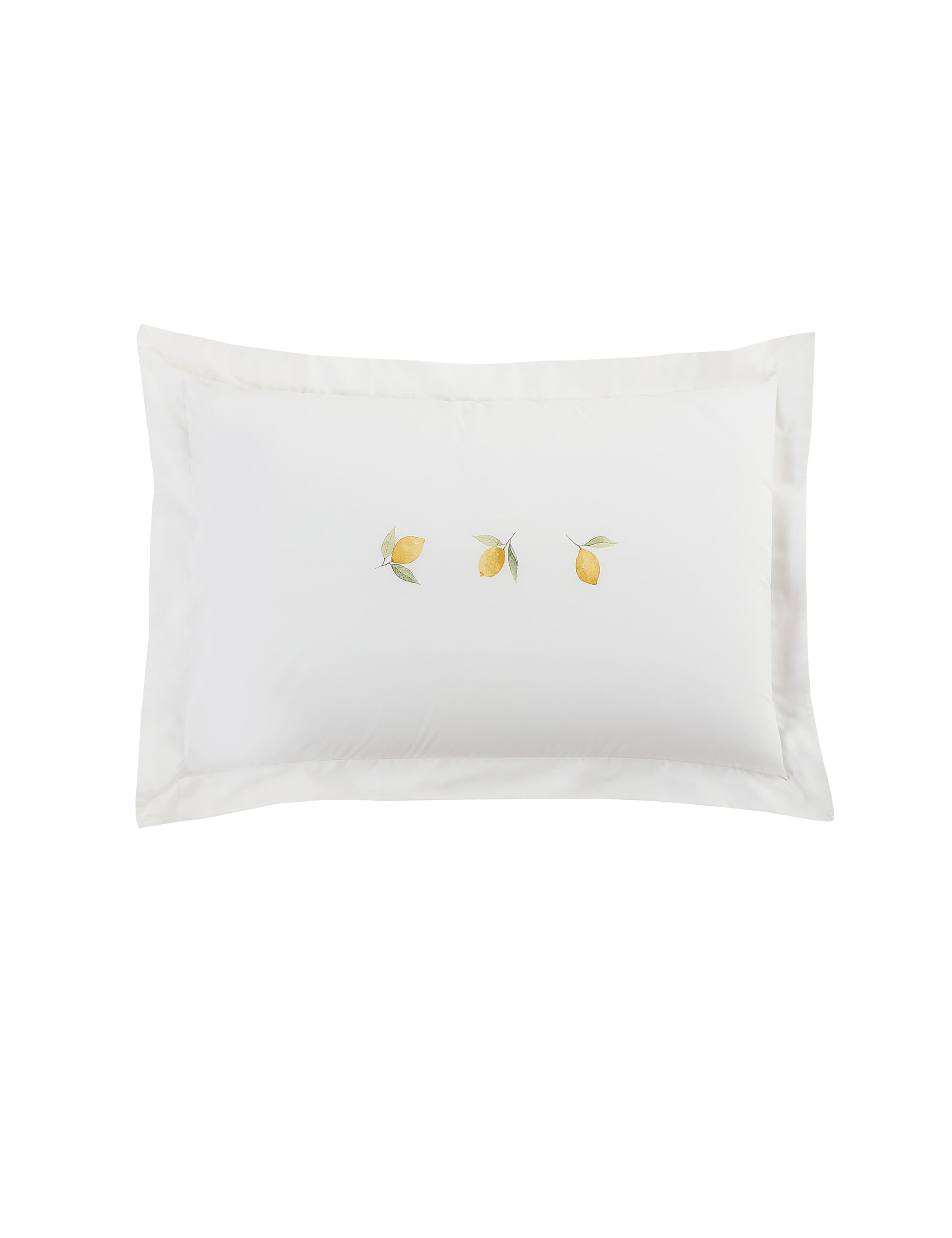 2 Pack Pure Cotton Lemons Oxford Pillowcases