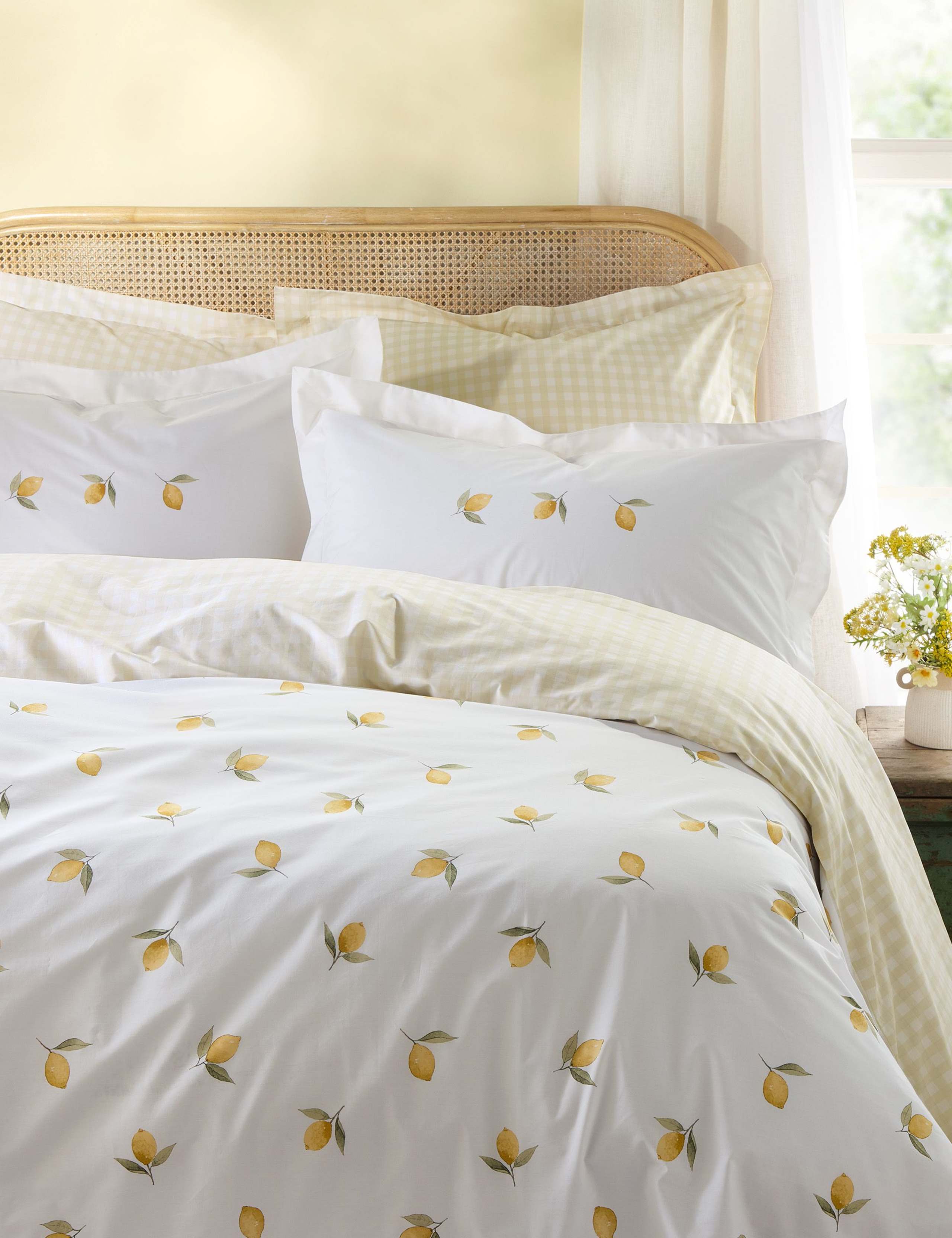 Pure Cotton Lemons Bedding Set