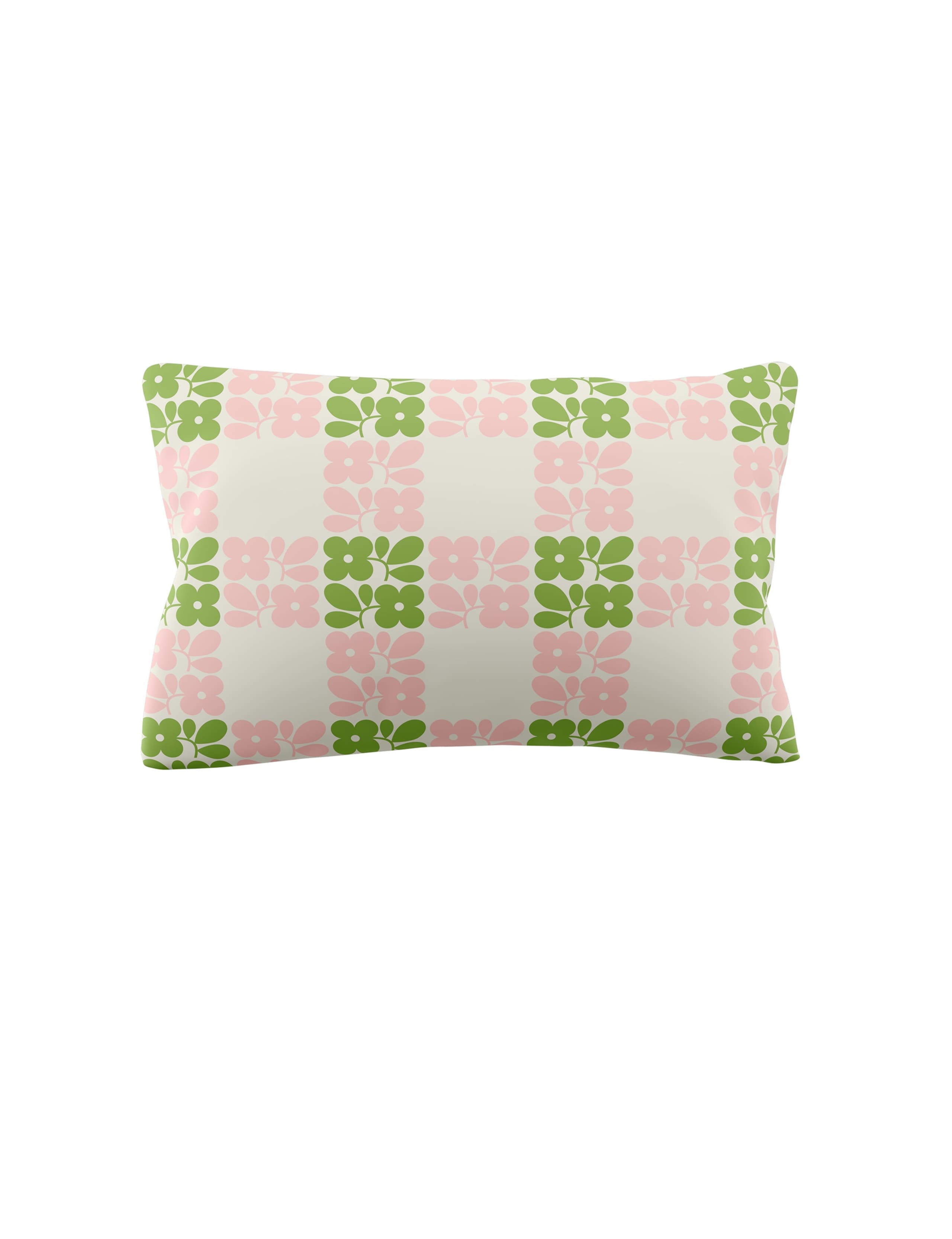 2 Pack Pure Cotton Floret Check Pillowcases