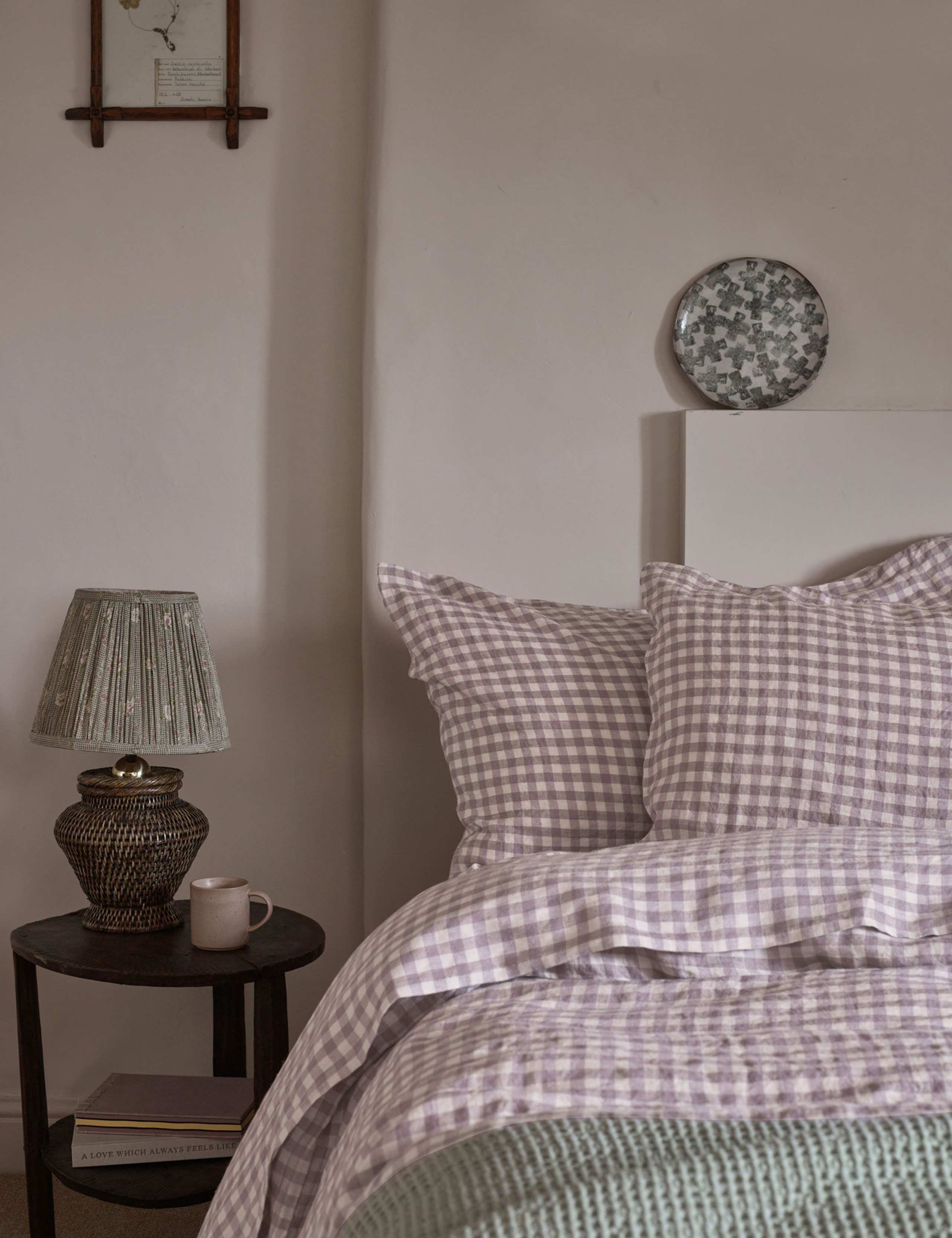 Linen Rich Gingham Duvet Cover