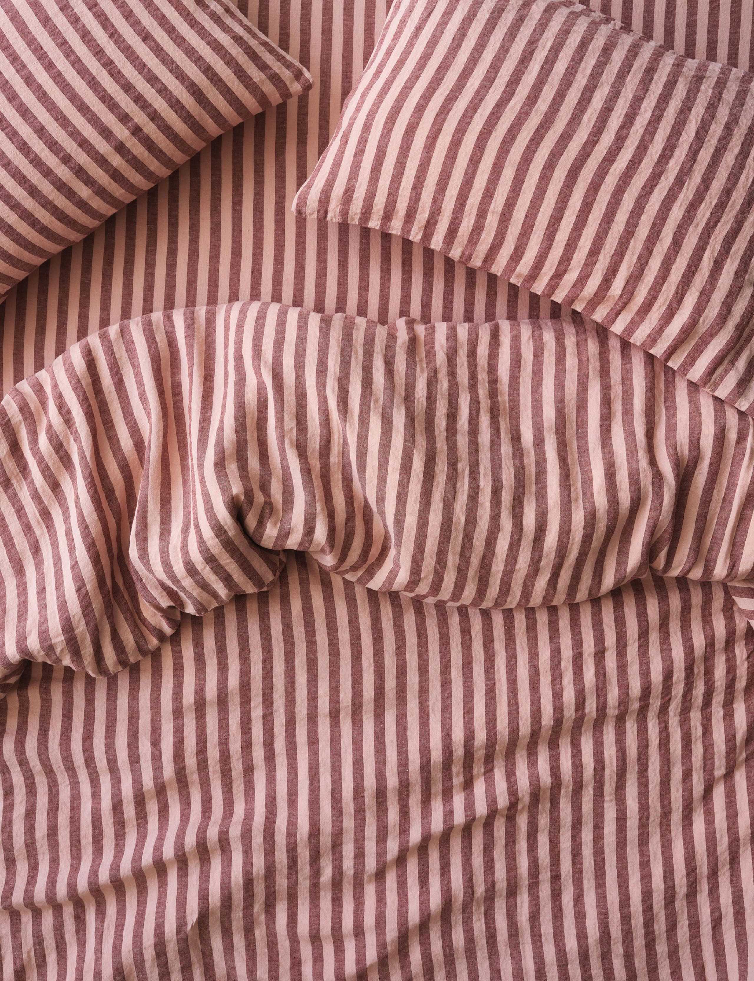 Pure Linen Pembroke Stripe Duvet Cover
