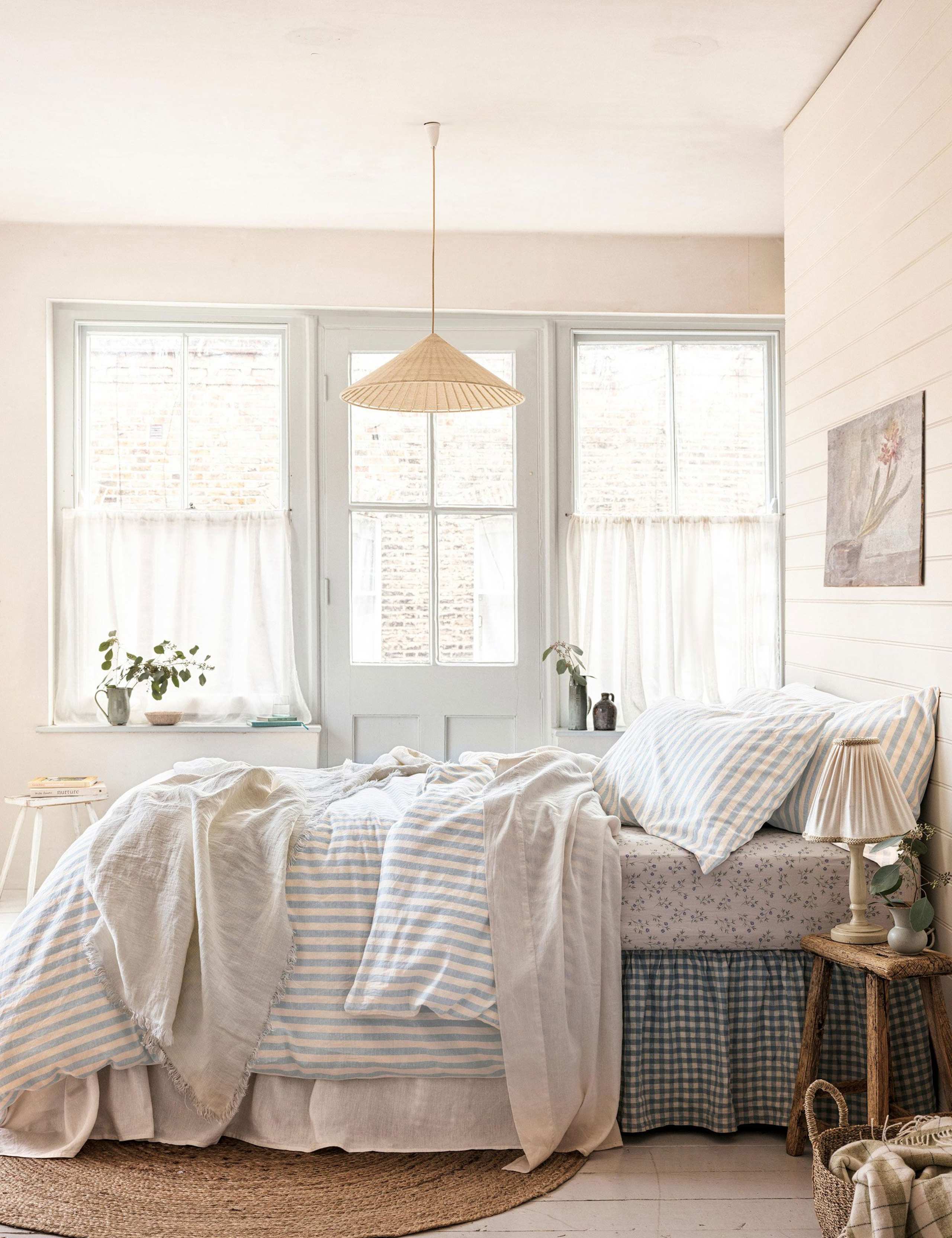 Pure Linen Pembroke Stripe Duvet Cover