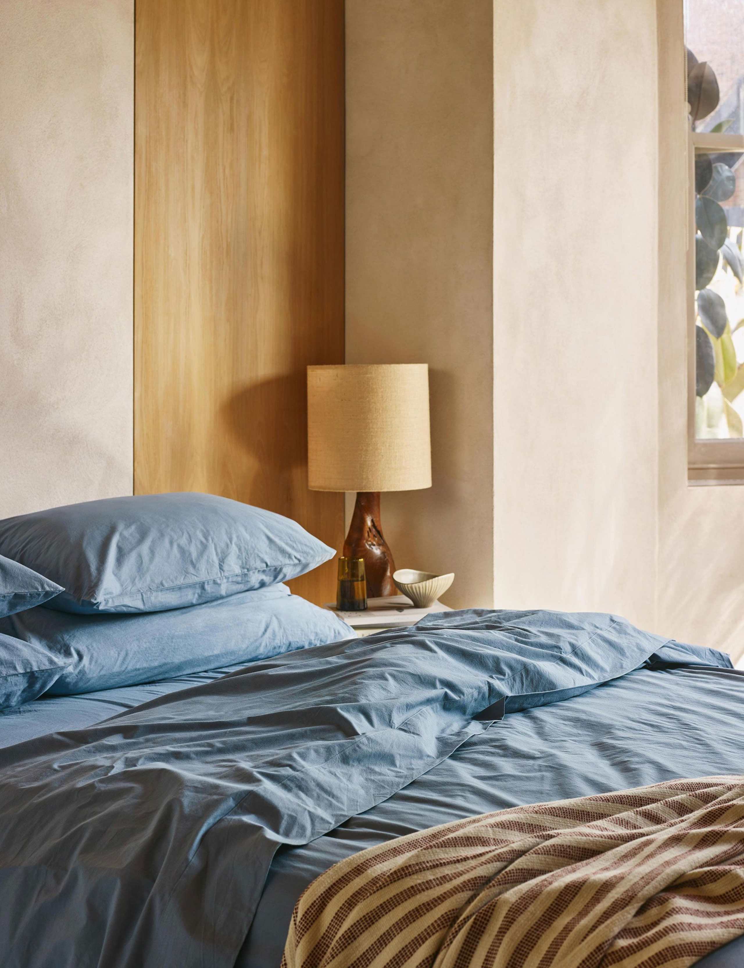 Washed Cotton Percale Duvet Cover