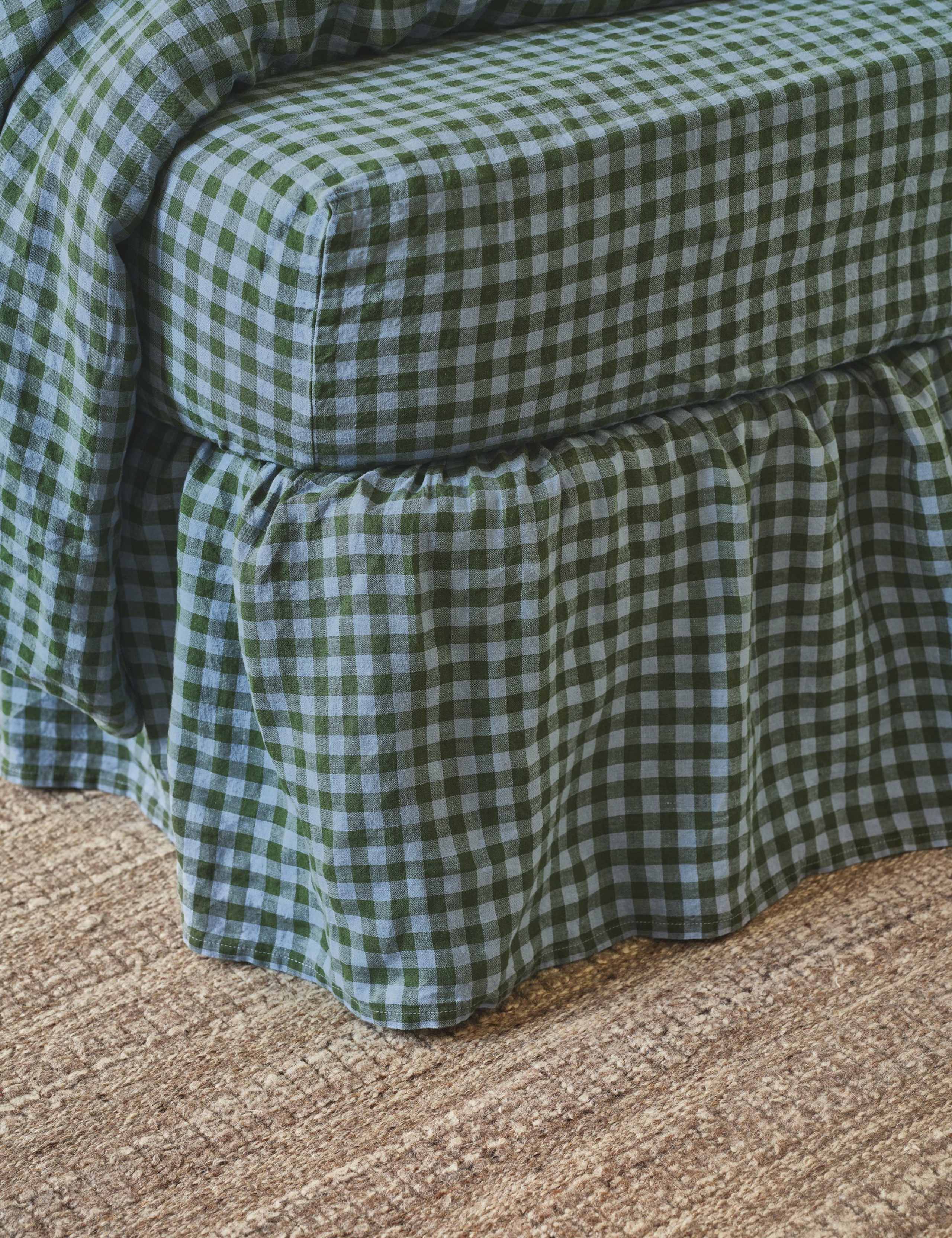 Linen Rich Gingham Valance Sheet