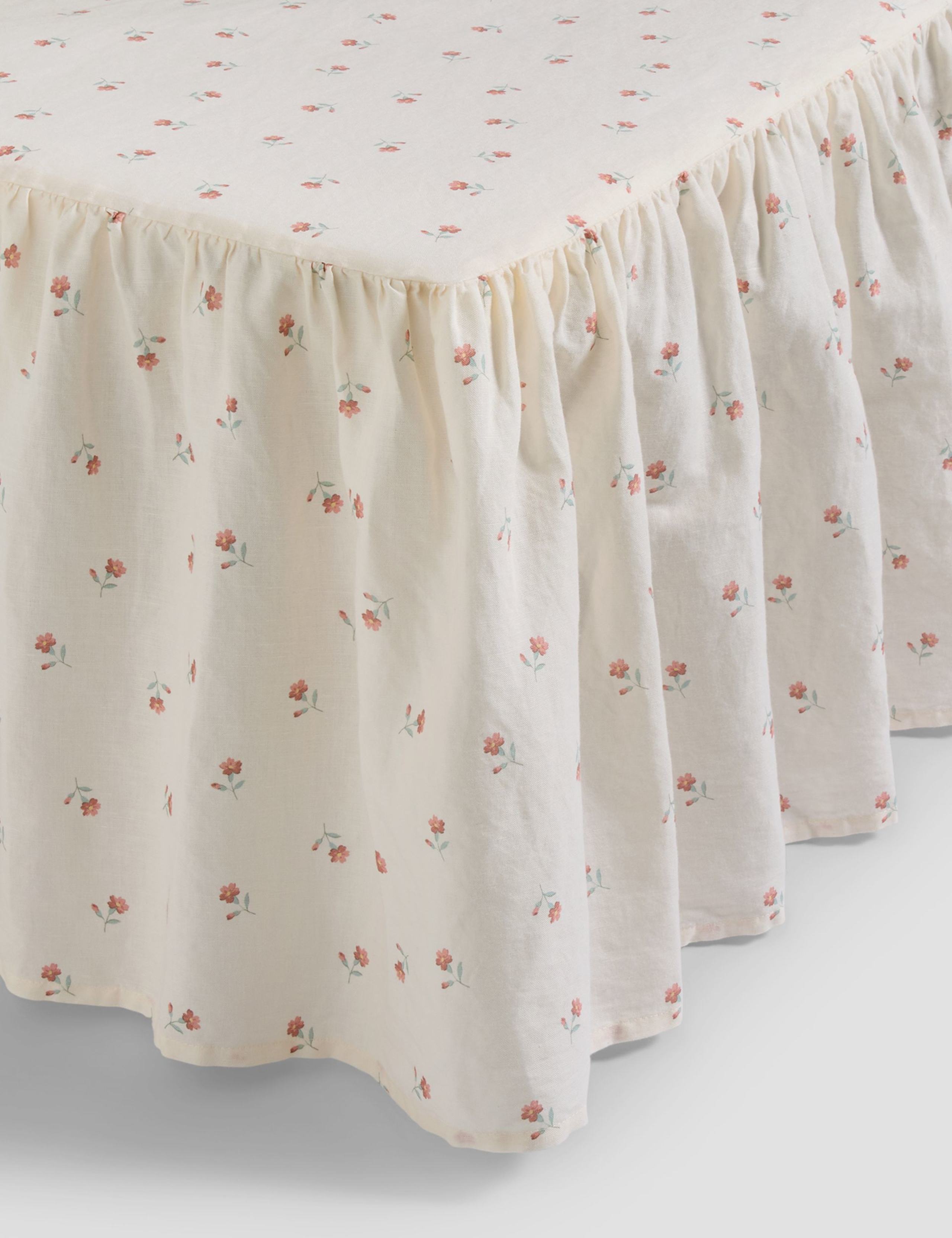 Linen Rich Printed Valance Sheet