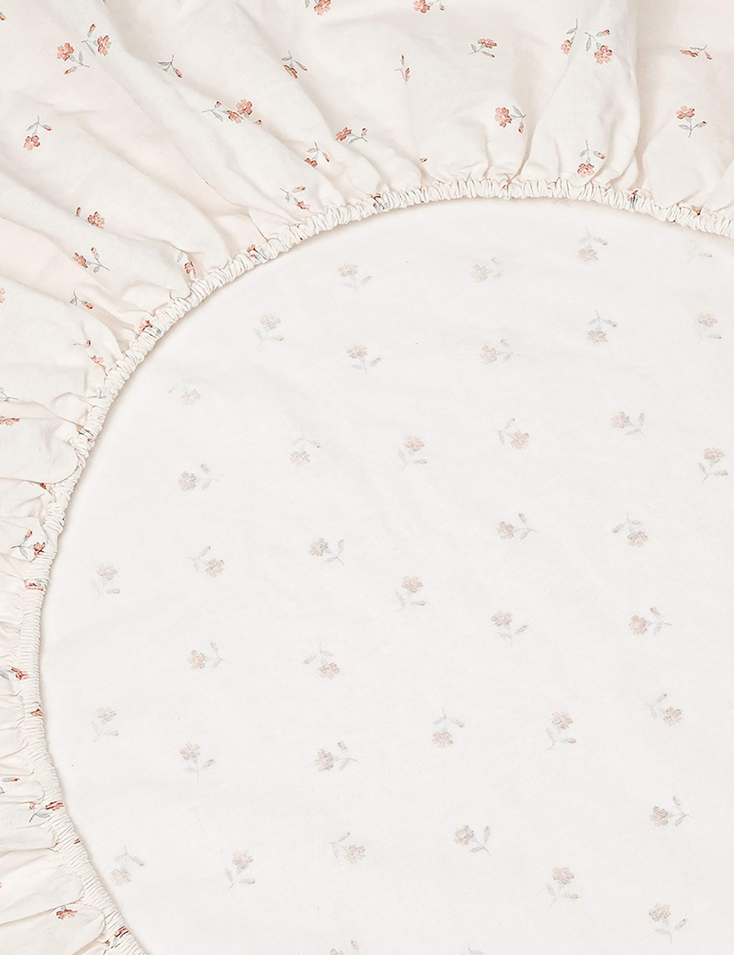 Linen Rich Printed Fitted Sheet