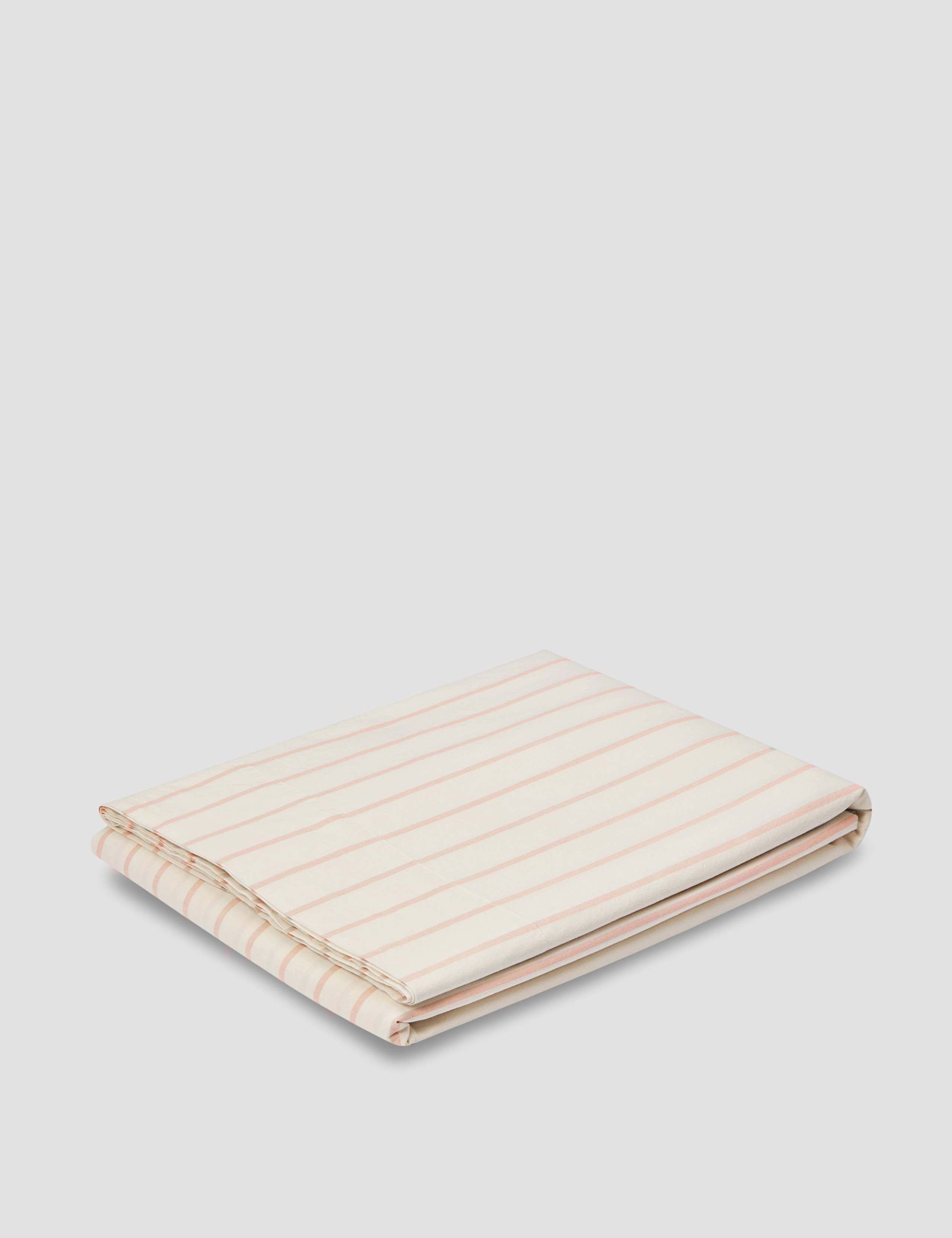 Pure Cotton Striped Flat Sheet