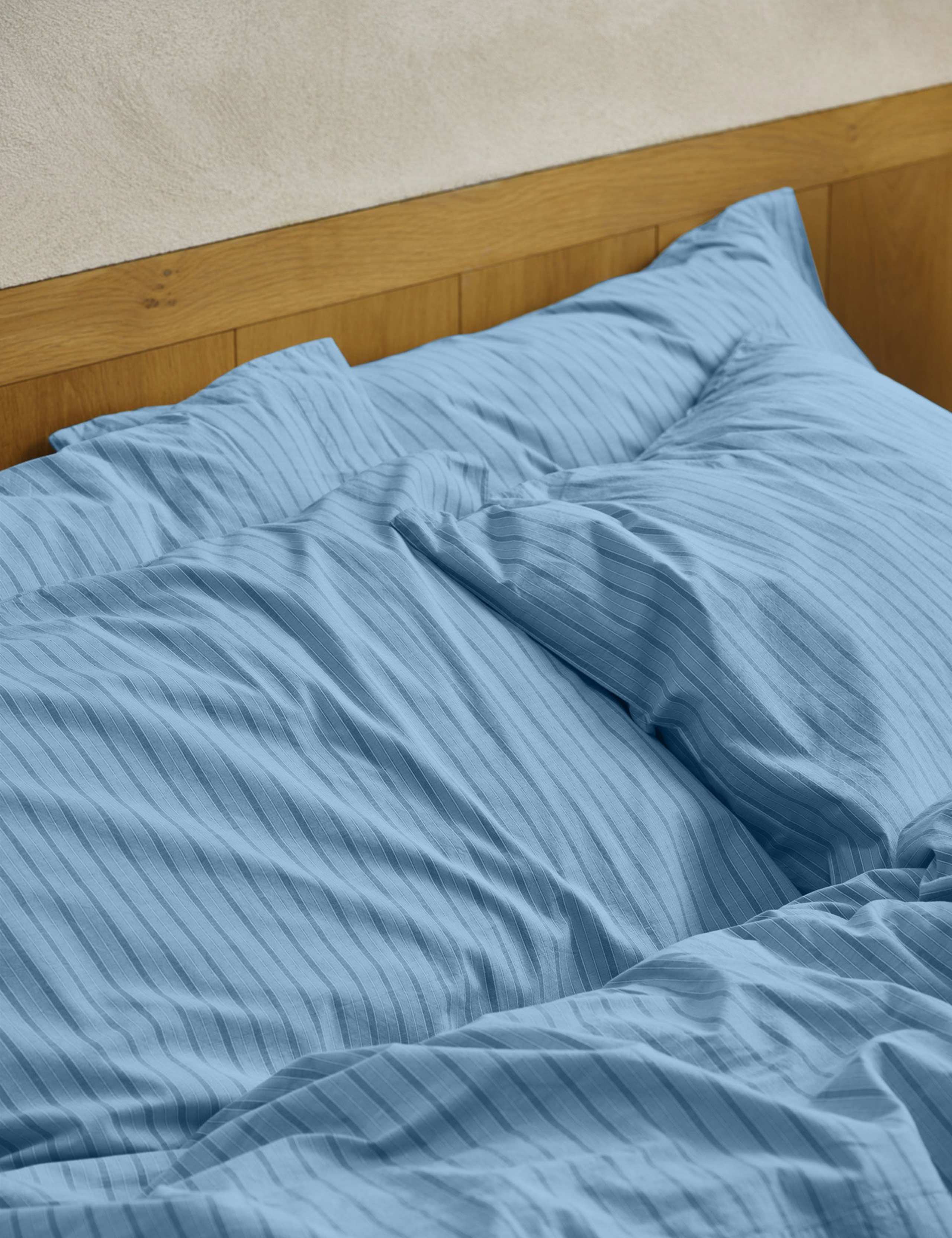 2 Pack Pure Cotton Striped Pillowcases