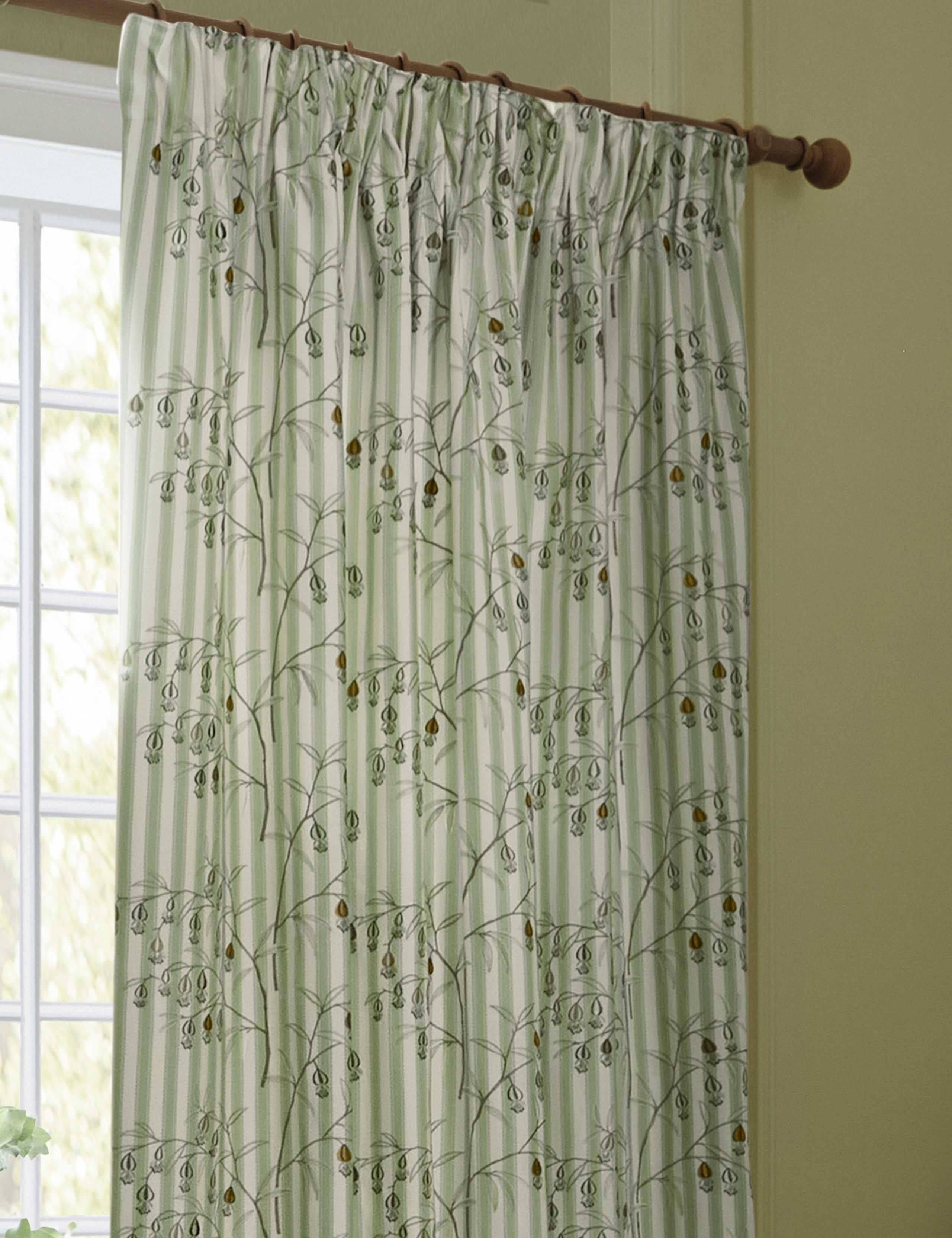 Chinese Lanterns Pencil Pleat Curtains