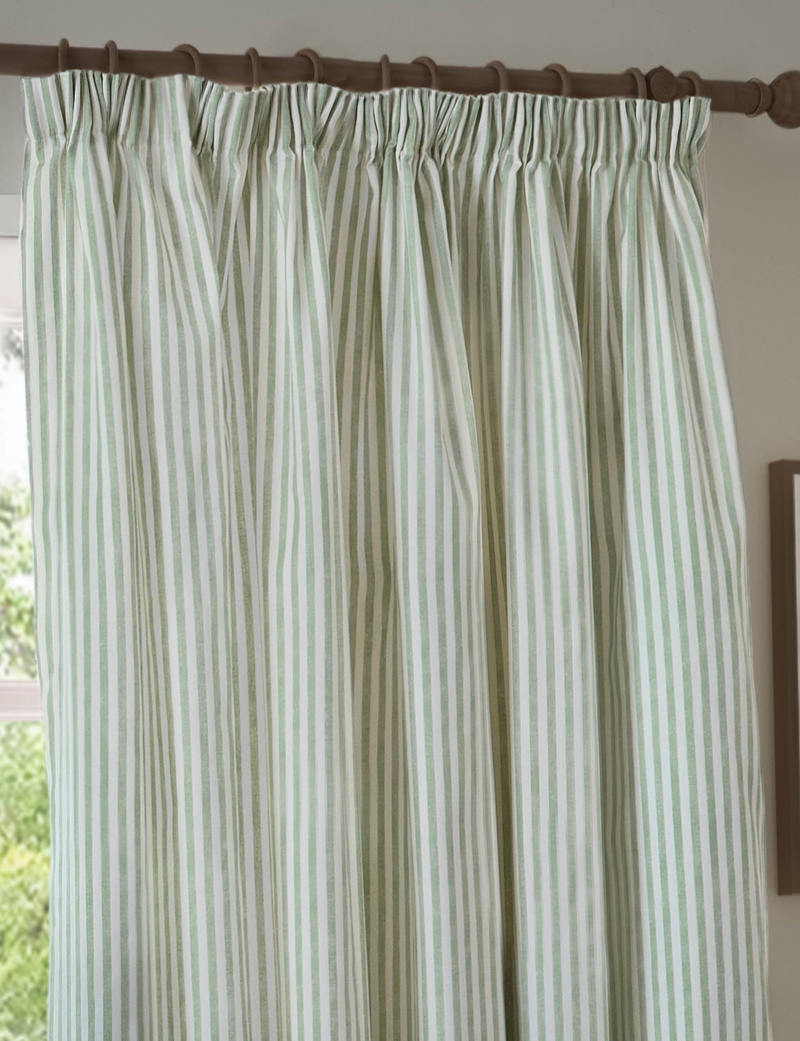 Hebden Pure Cotton Striped Curtains