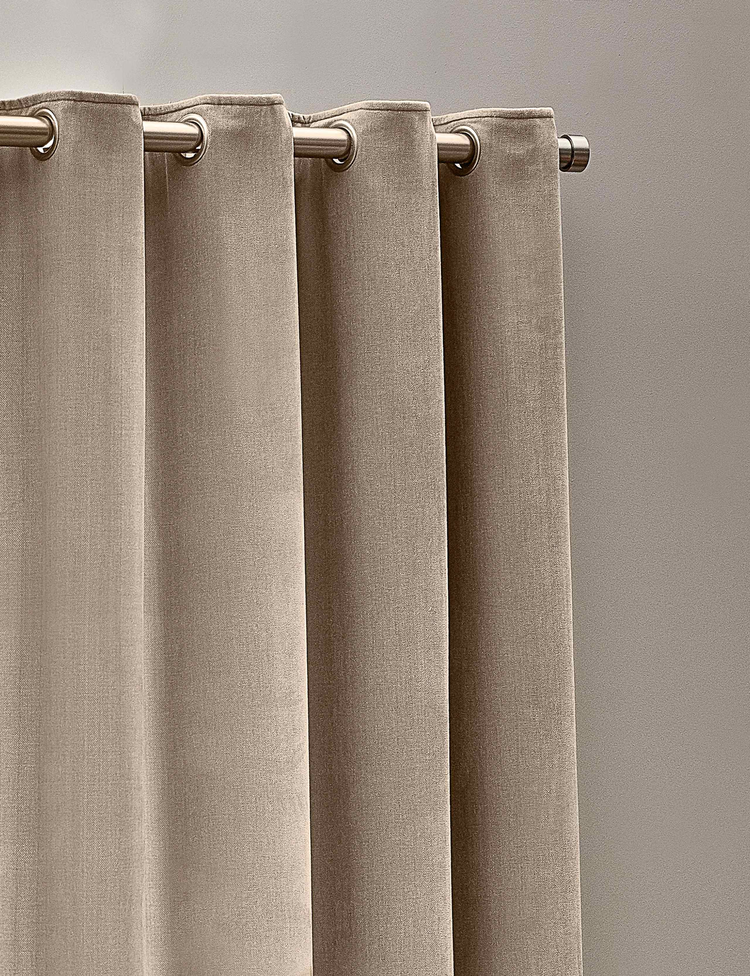 Chenille Velvet Eyelet Curtains