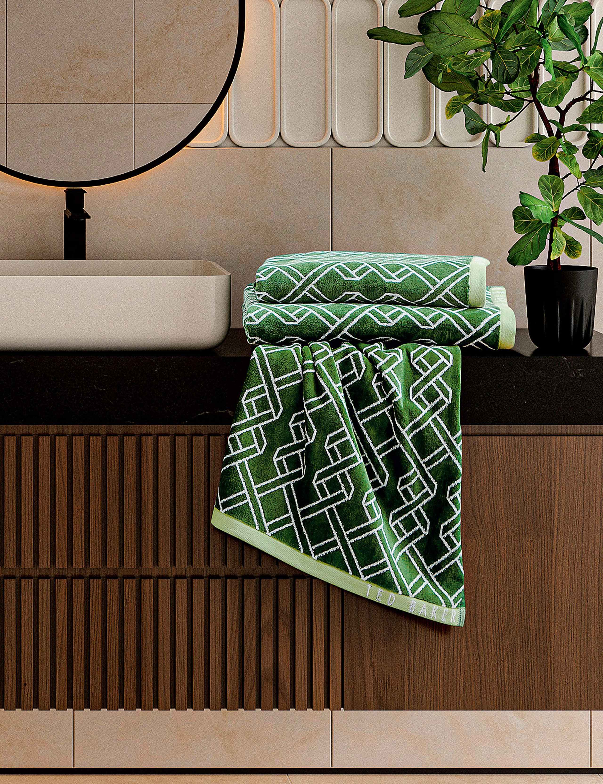 Pure Cotton Ribbon Stripe Towel