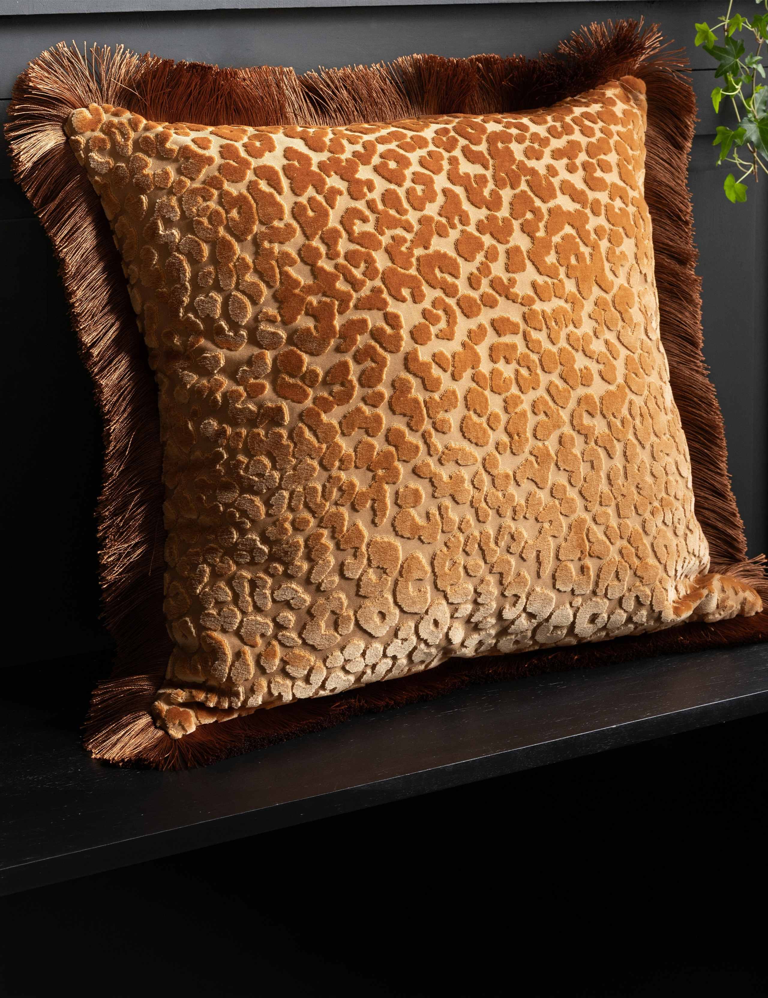 Leopard Love Velvet Cushion
