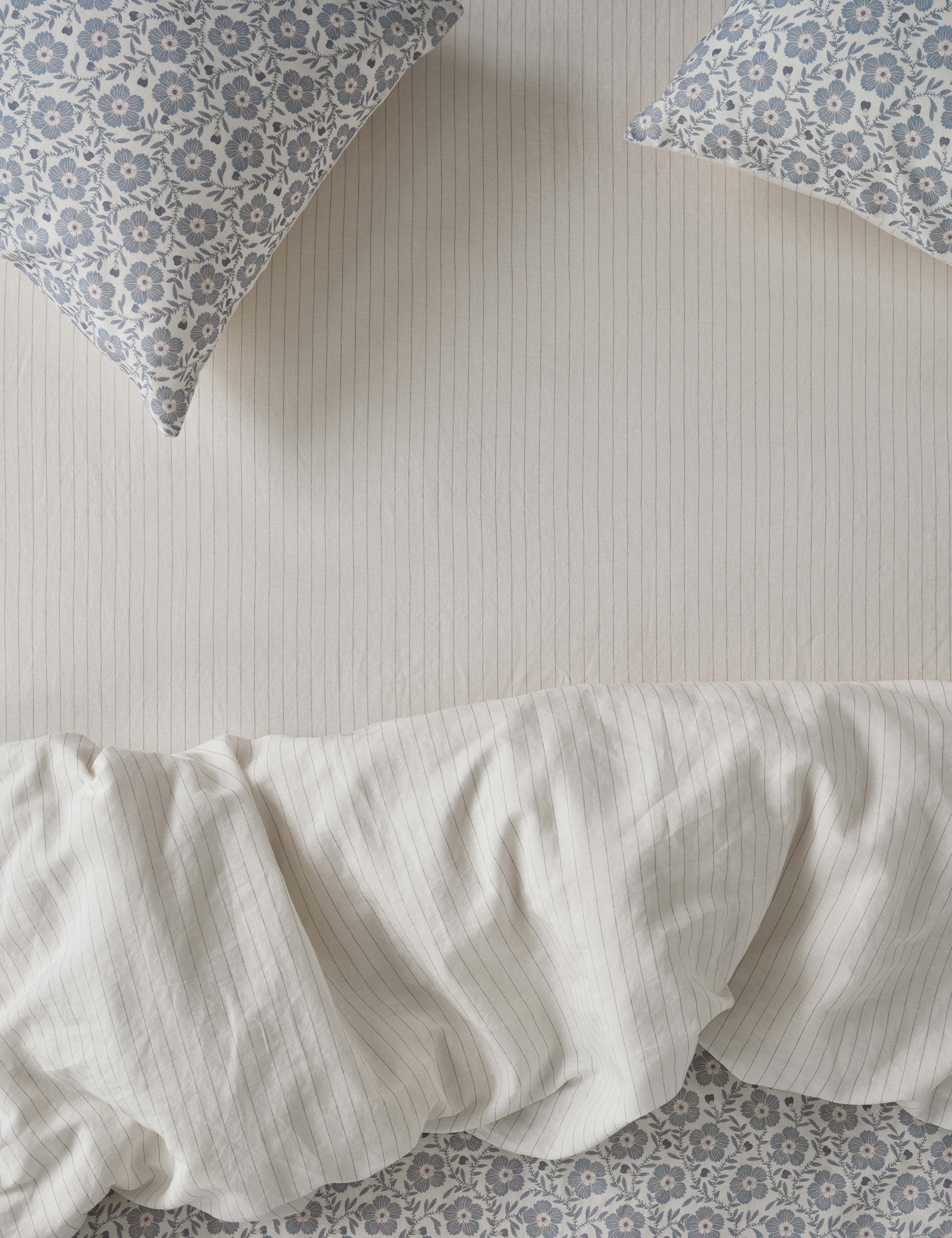 Linen Rich Folk Floral Fitted Sheet