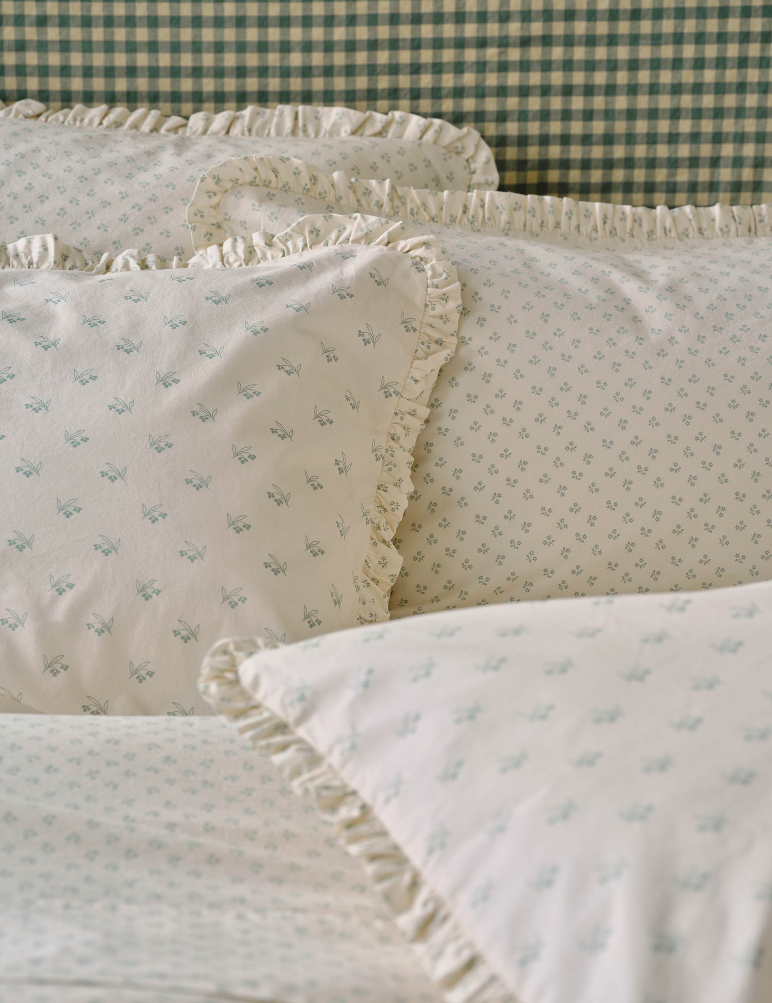 2 Pack Washed Cotton Martha Pillowcases