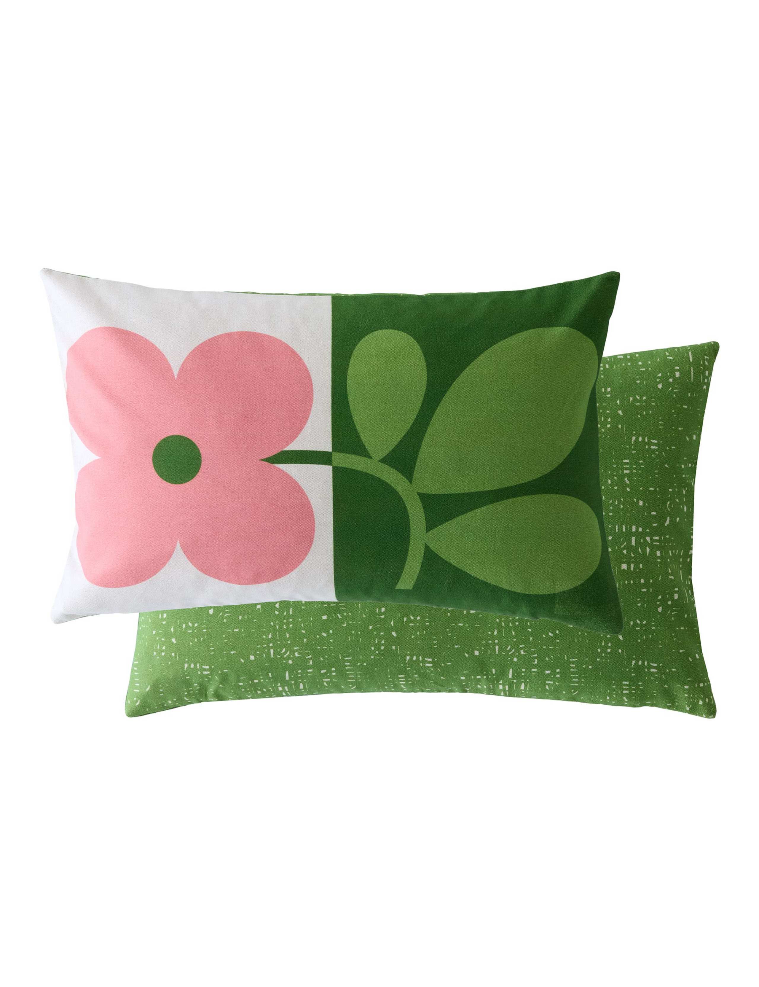 Floret Cotton Rich Cushion with Linen
