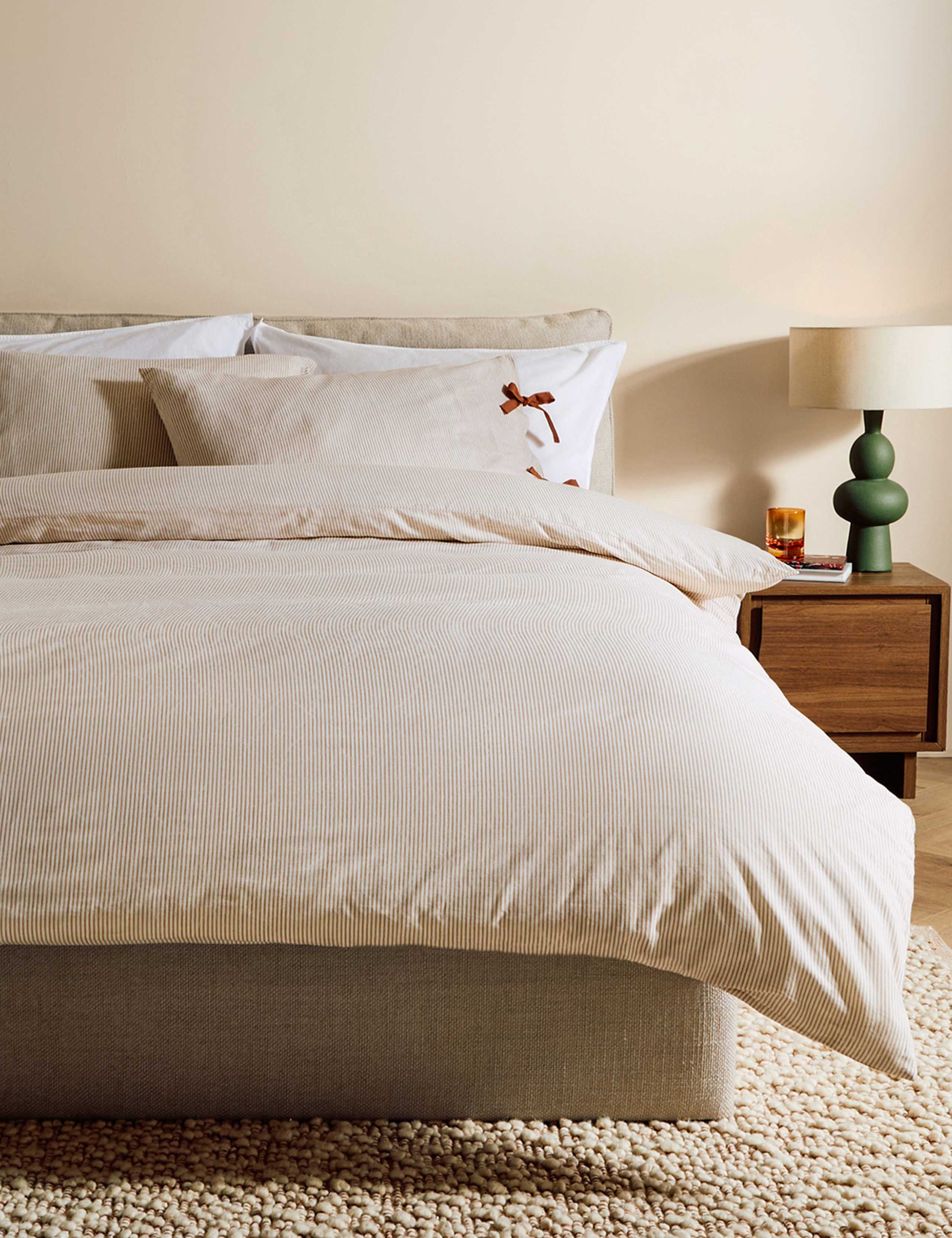 Pure Cotton Striped Bedding Set