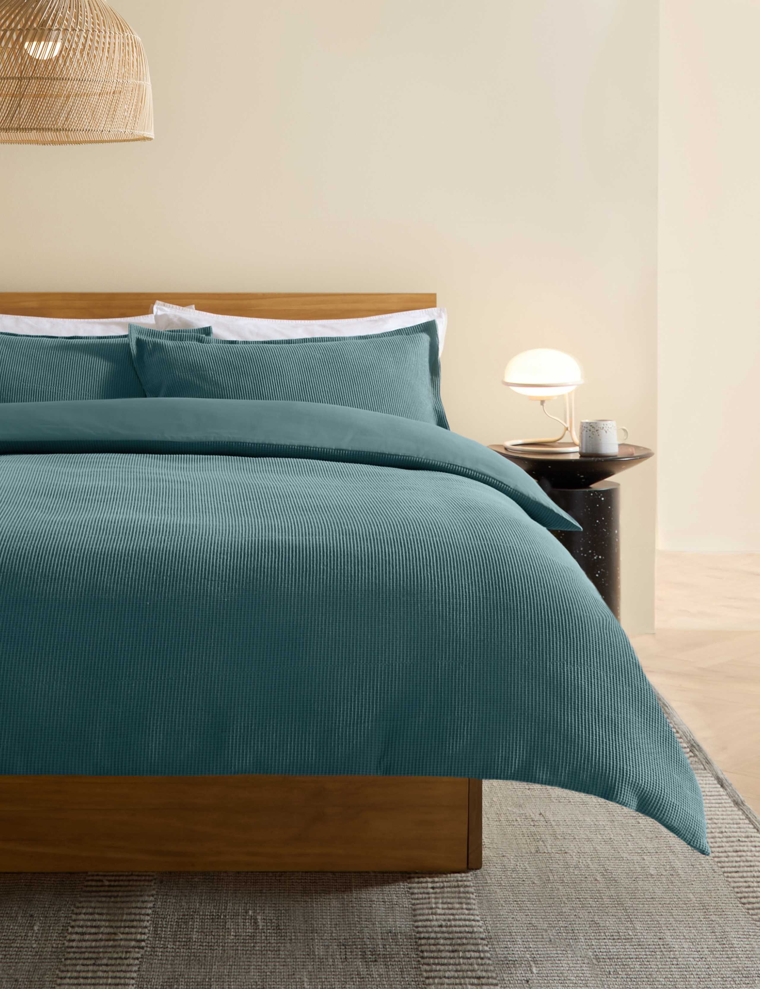 Pure Cotton Waffle Bedding Set
