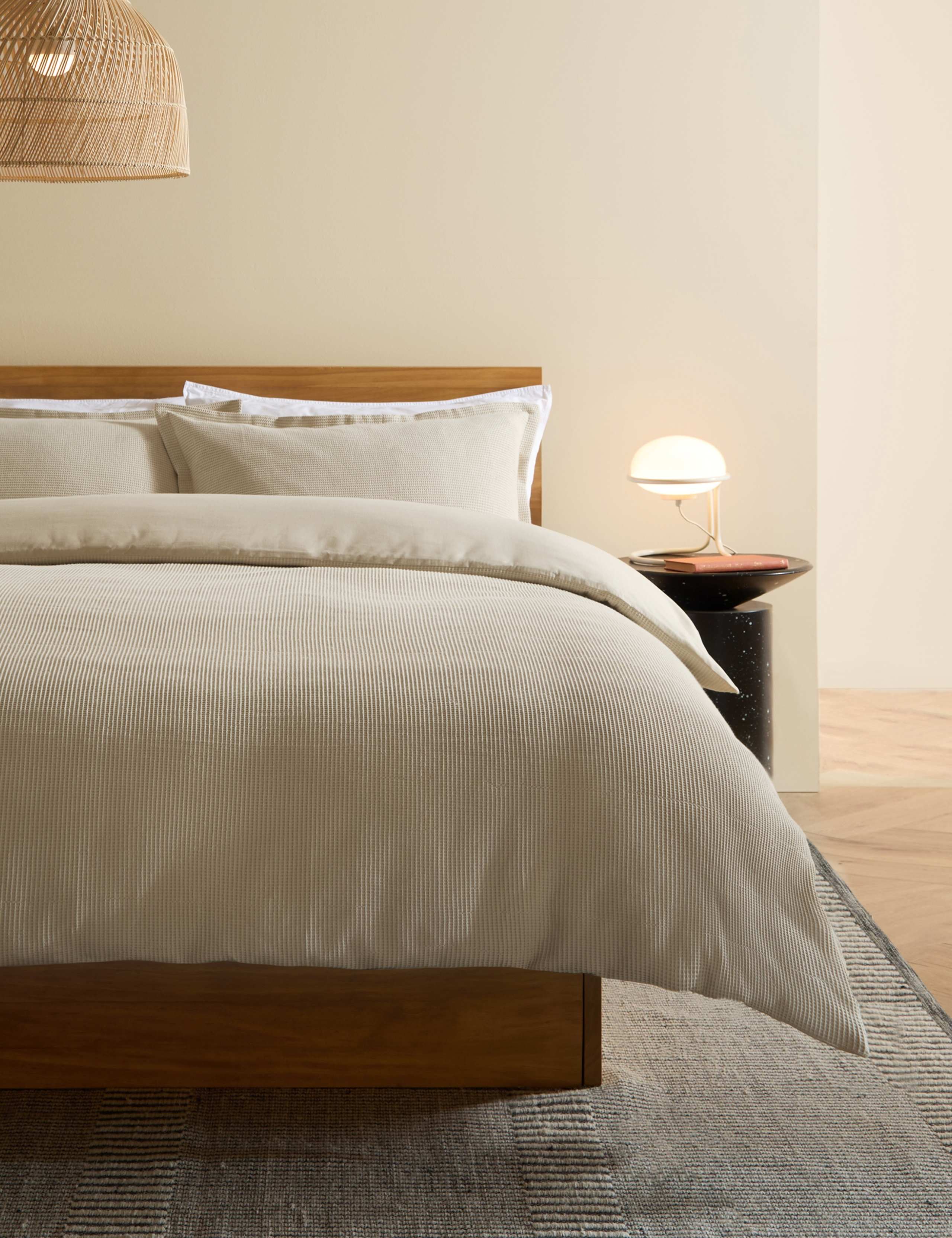 Pure Cotton Waffle Bedding Set