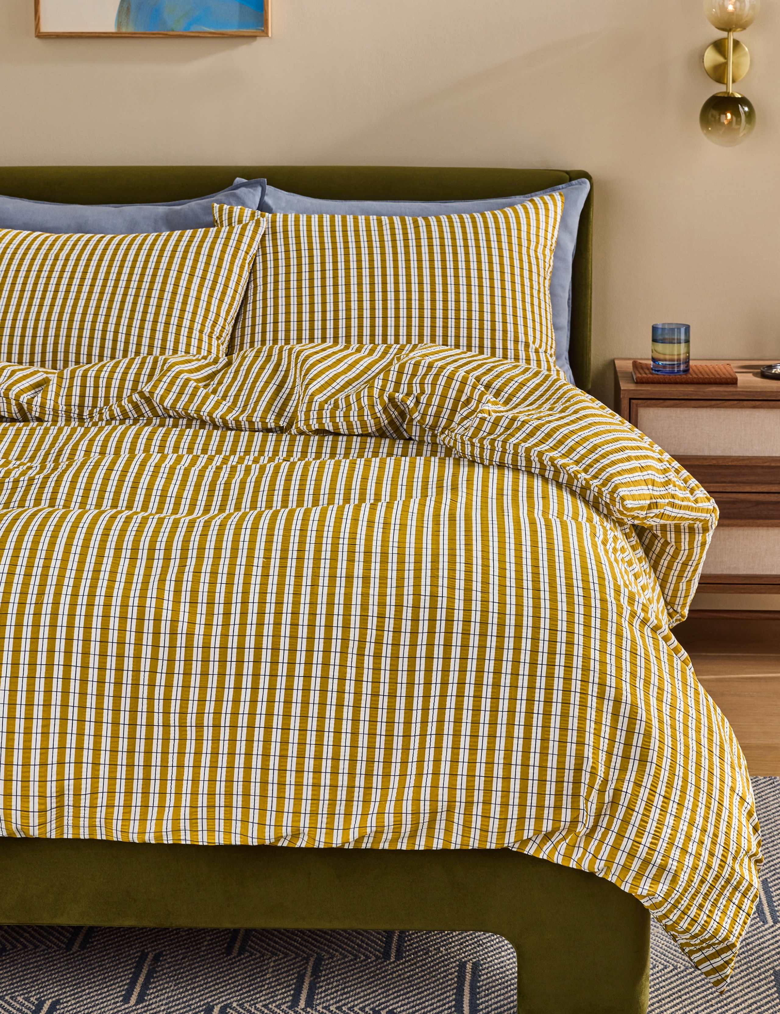 Pure Cotton Checked Bedding Set