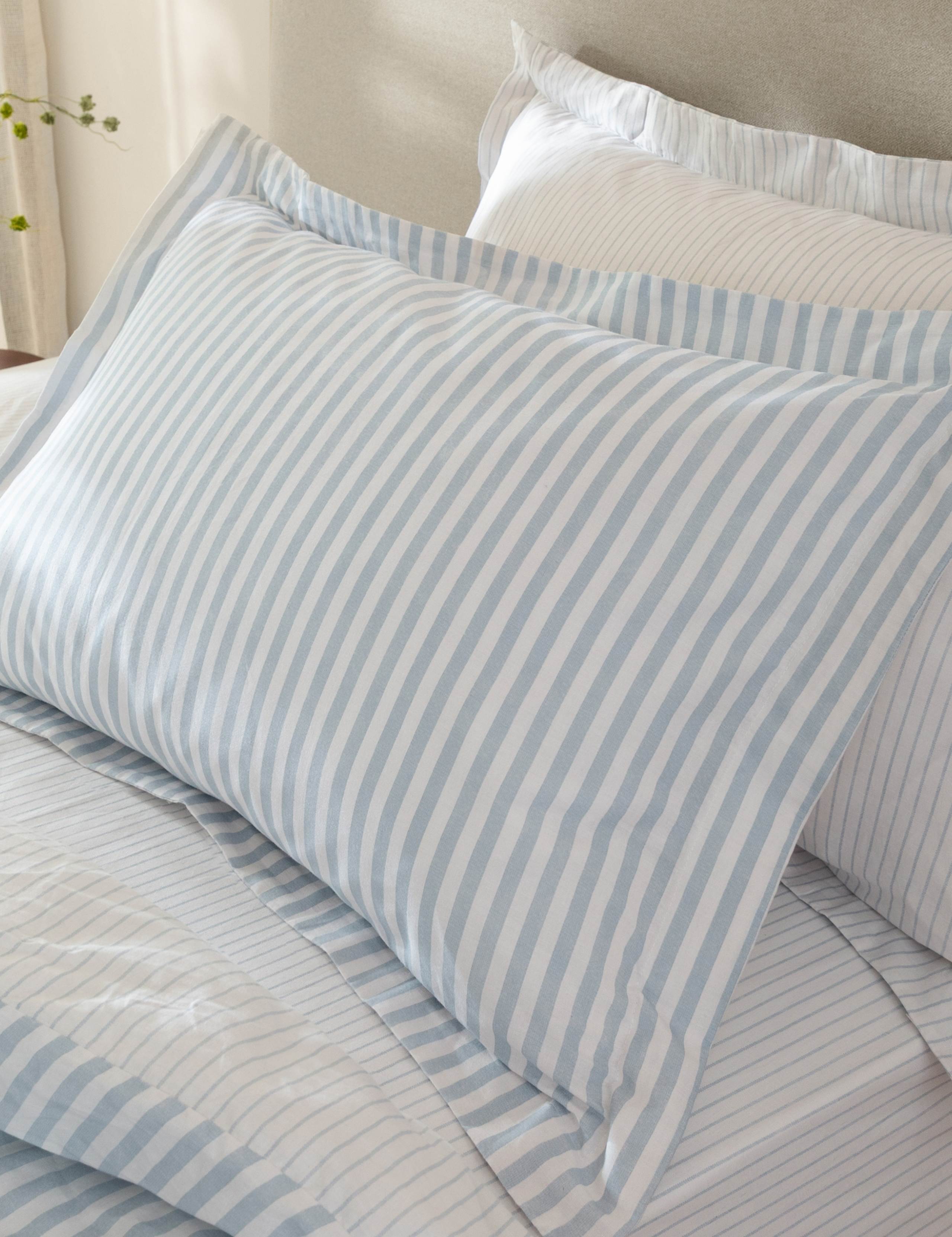 2 Pack Pure Cotton Hebden Stripe Pillowcases